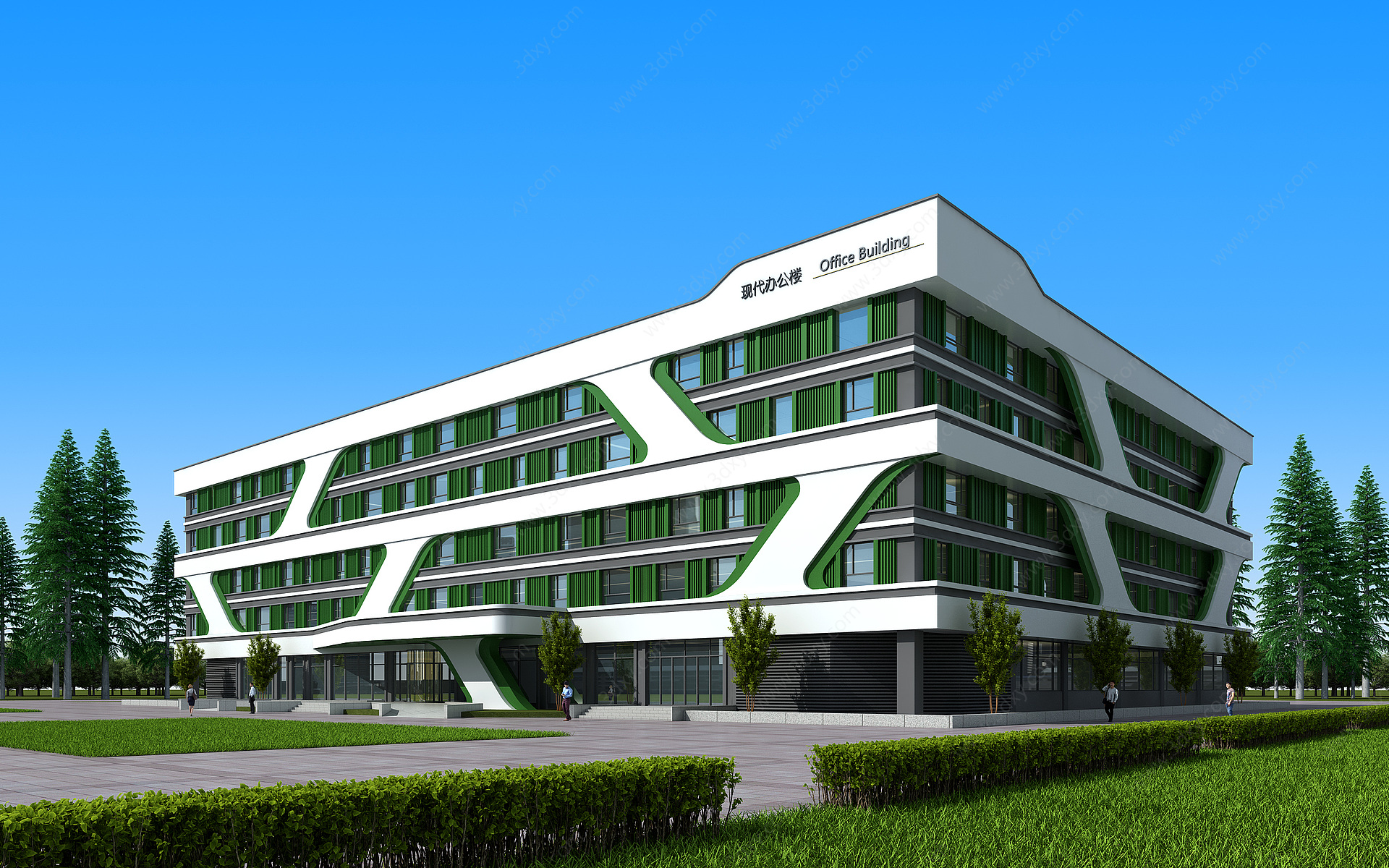科技多层办公楼3D模型