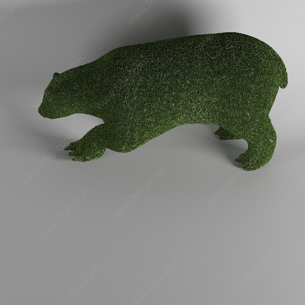 动物绿植雕塑景观小品熊3D模型