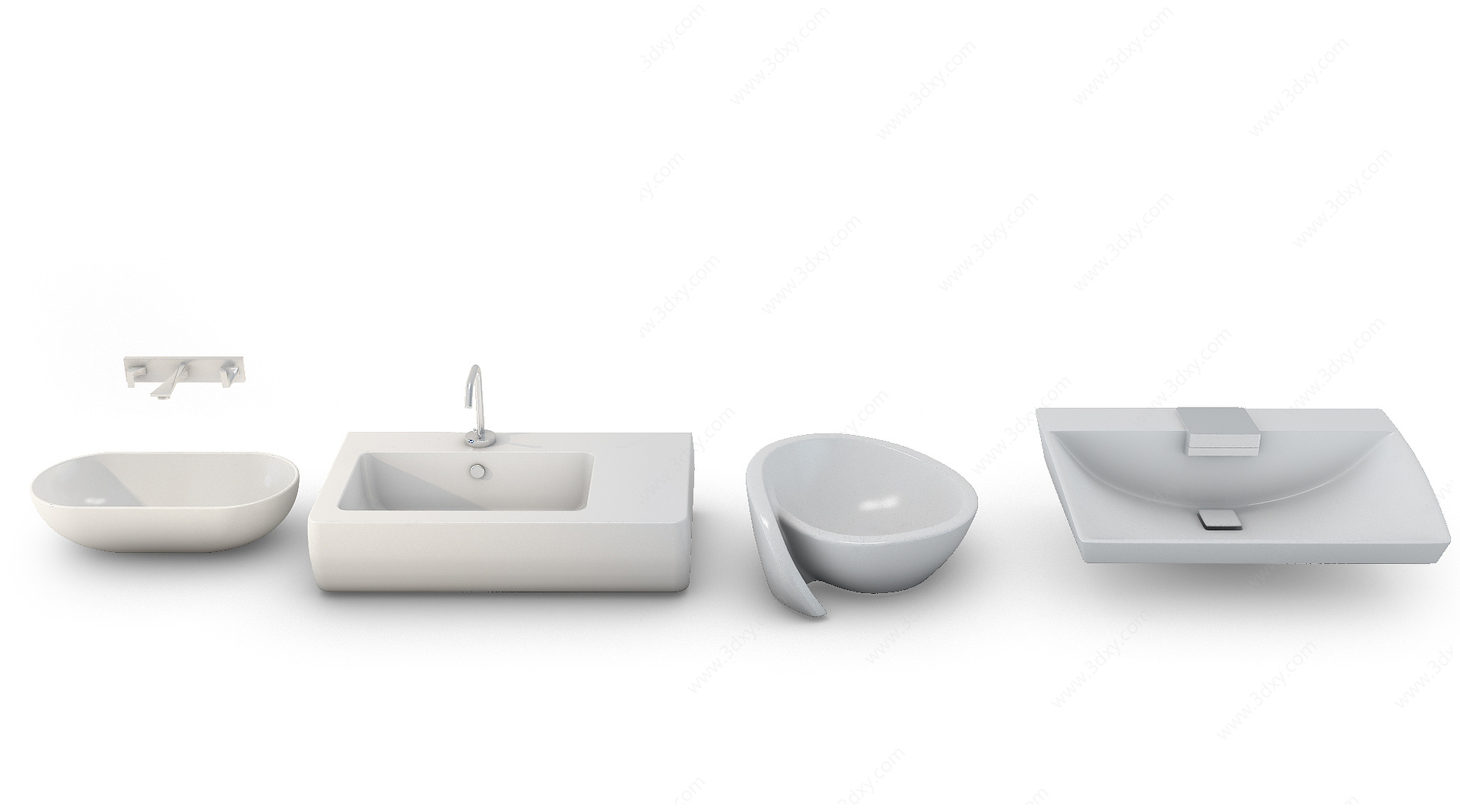 现代洗手盆3D模型