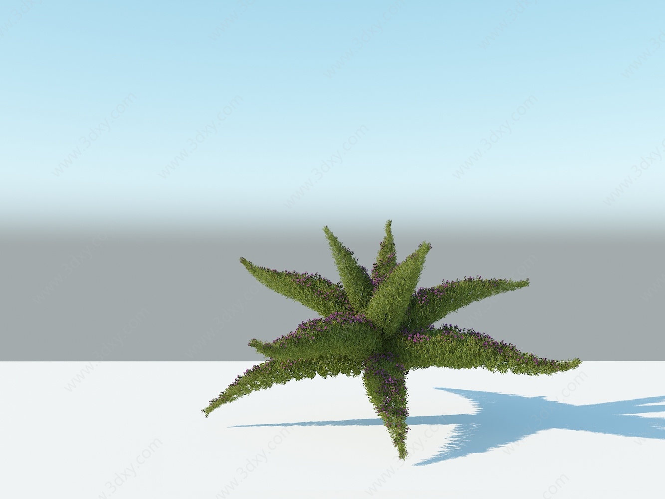 草雕饰品植物雕塑3D模型