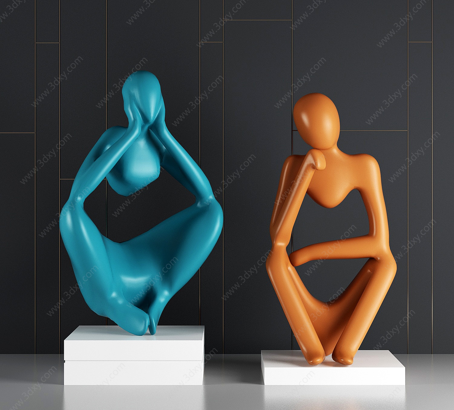 人物雕塑3D模型