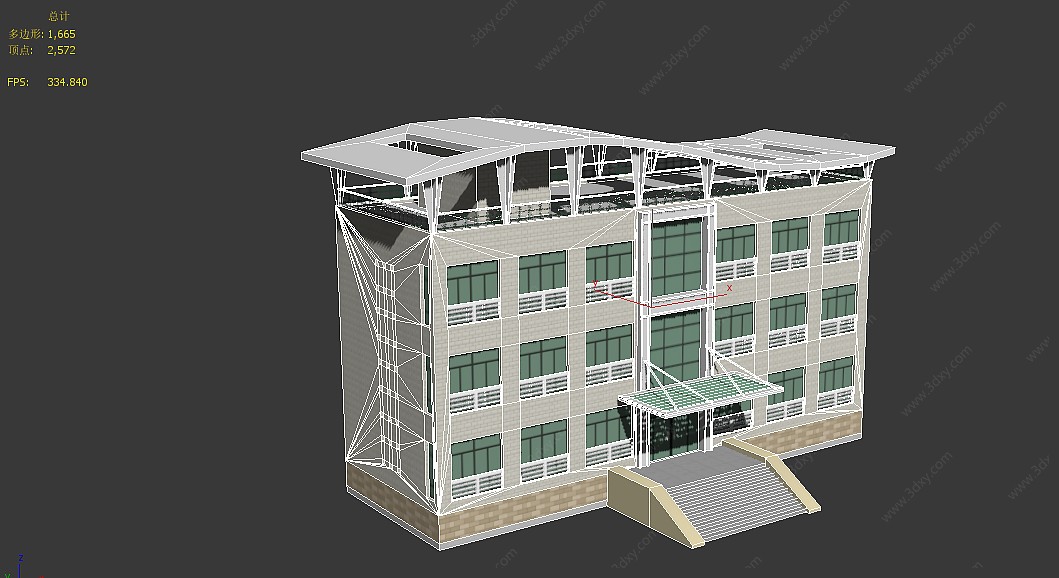 单体建筑办公楼3D模型