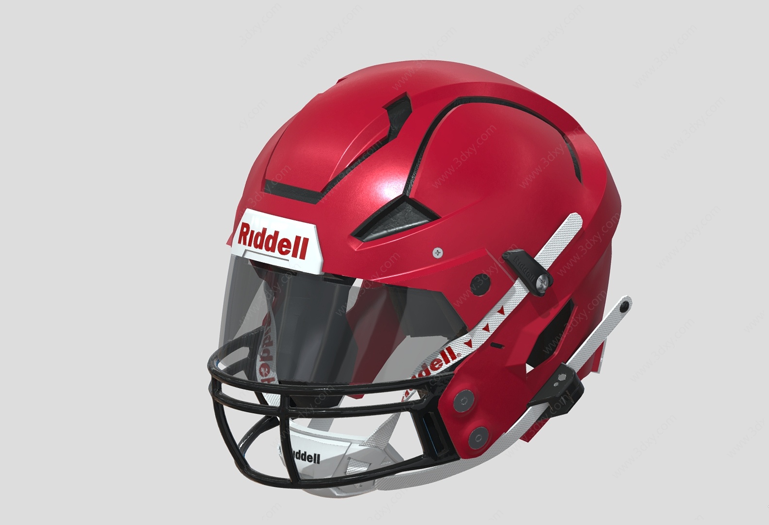 运动用具橄榄球帽运动护具3D模型