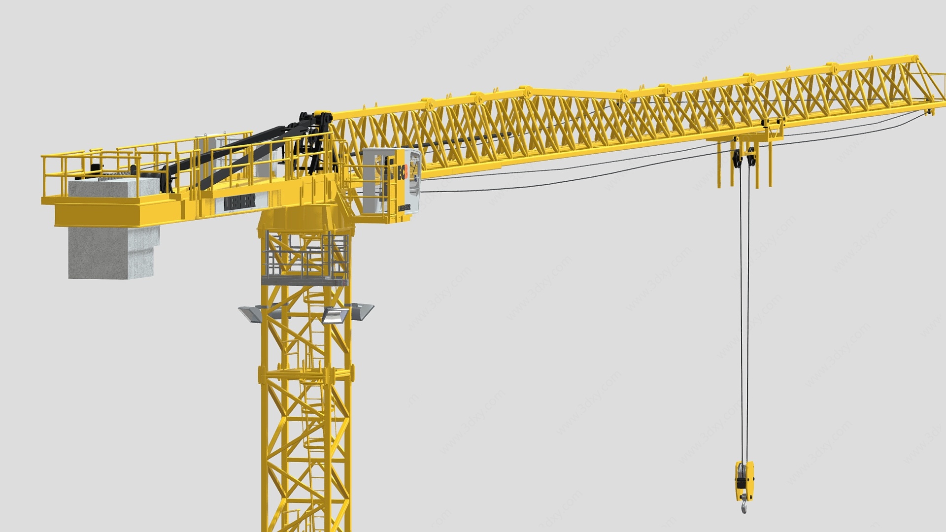 建筑构件塔吊吊机3D模型