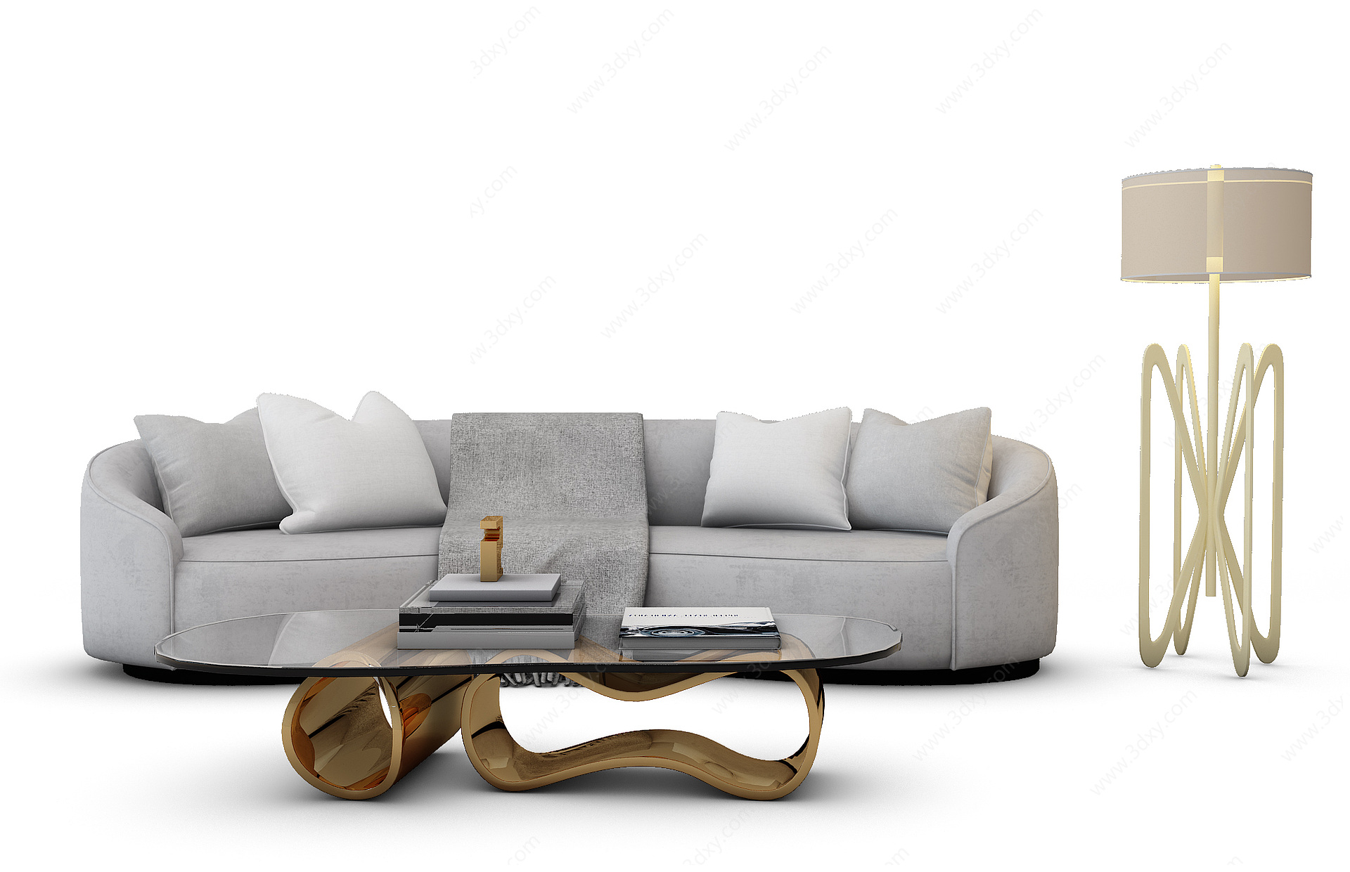 现代单体沙发3D模型