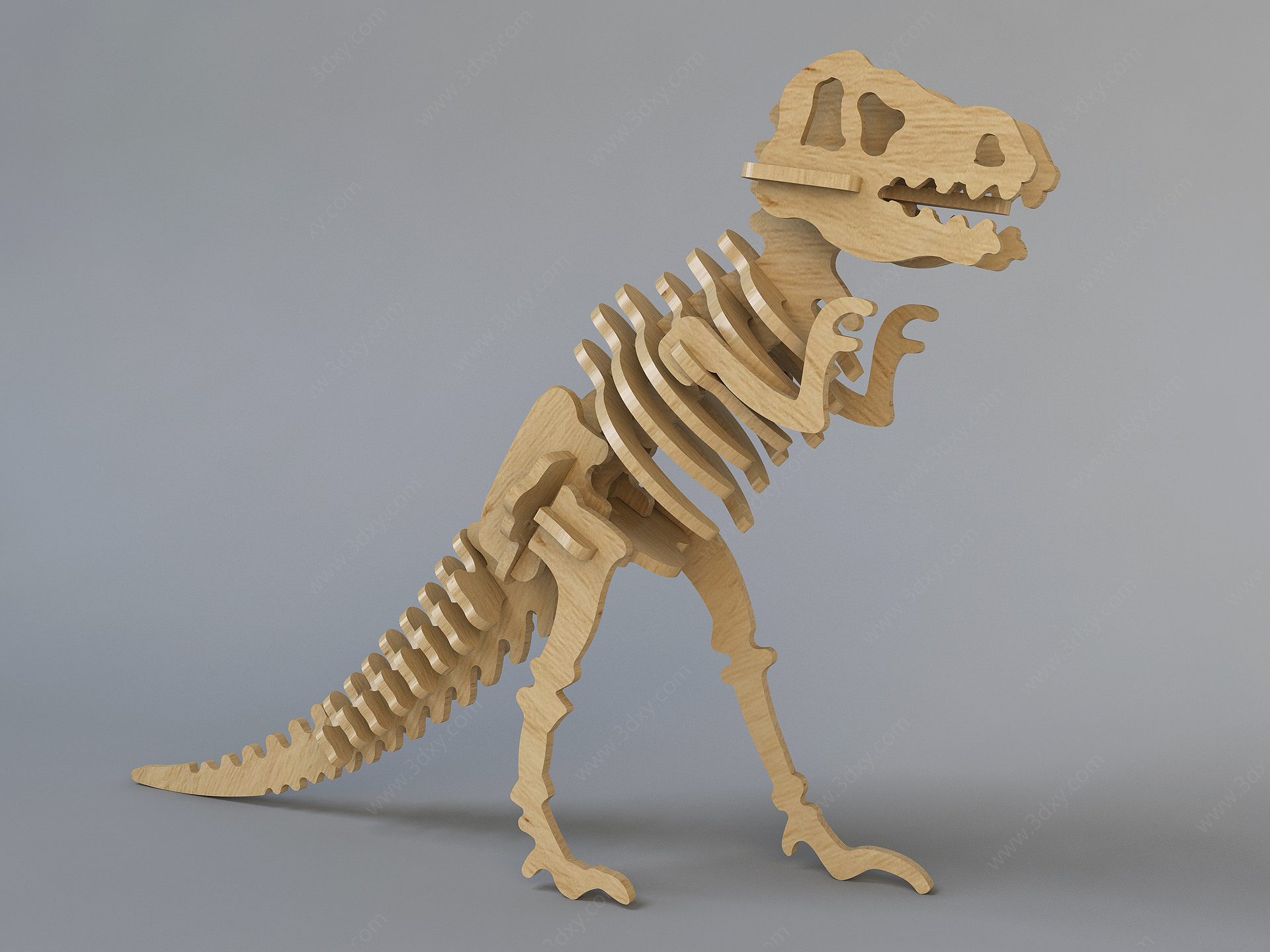 北欧恐龙雕刻玩具3D模型