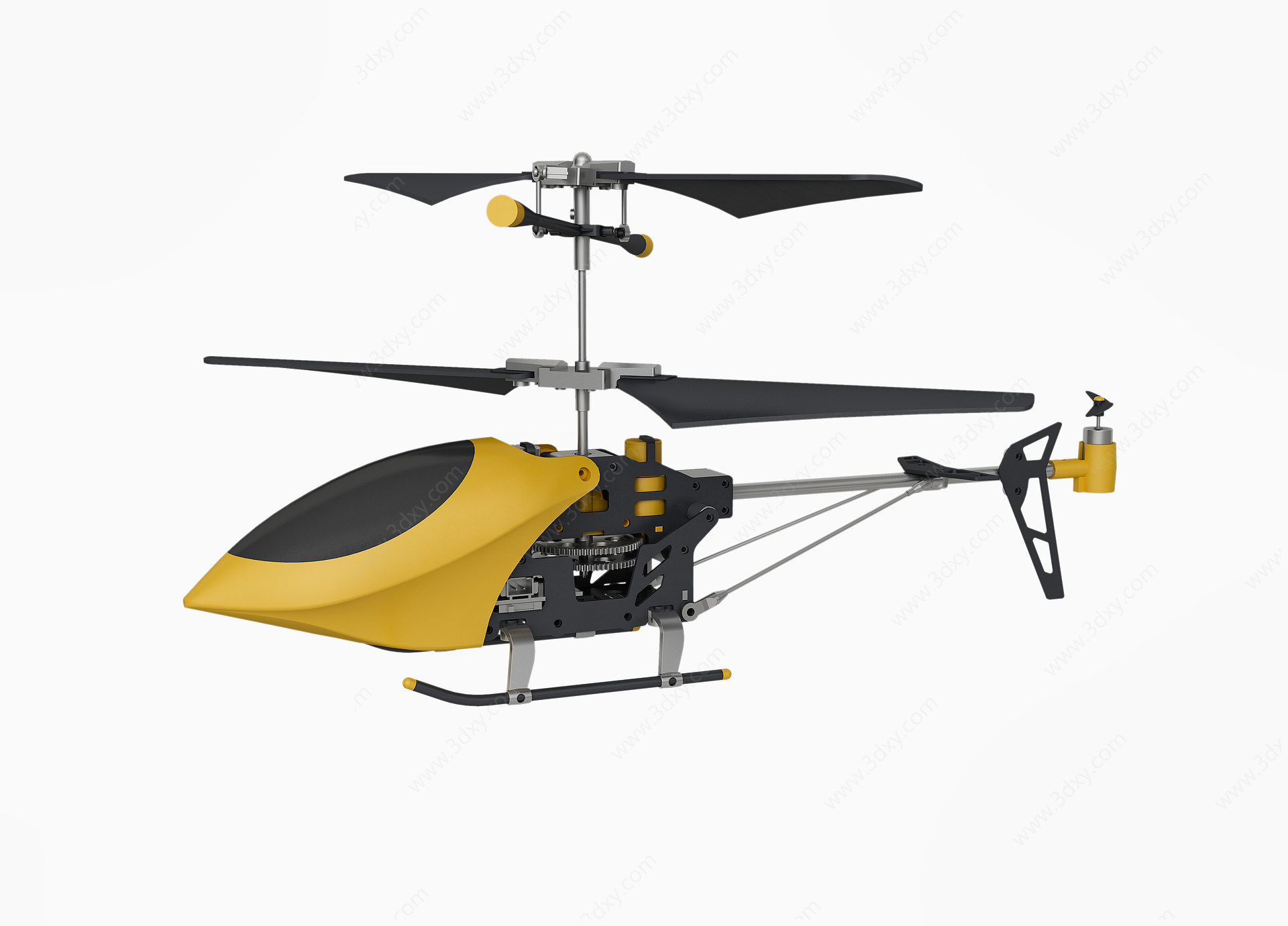 现代遥控飞机玩具飞机3D模型