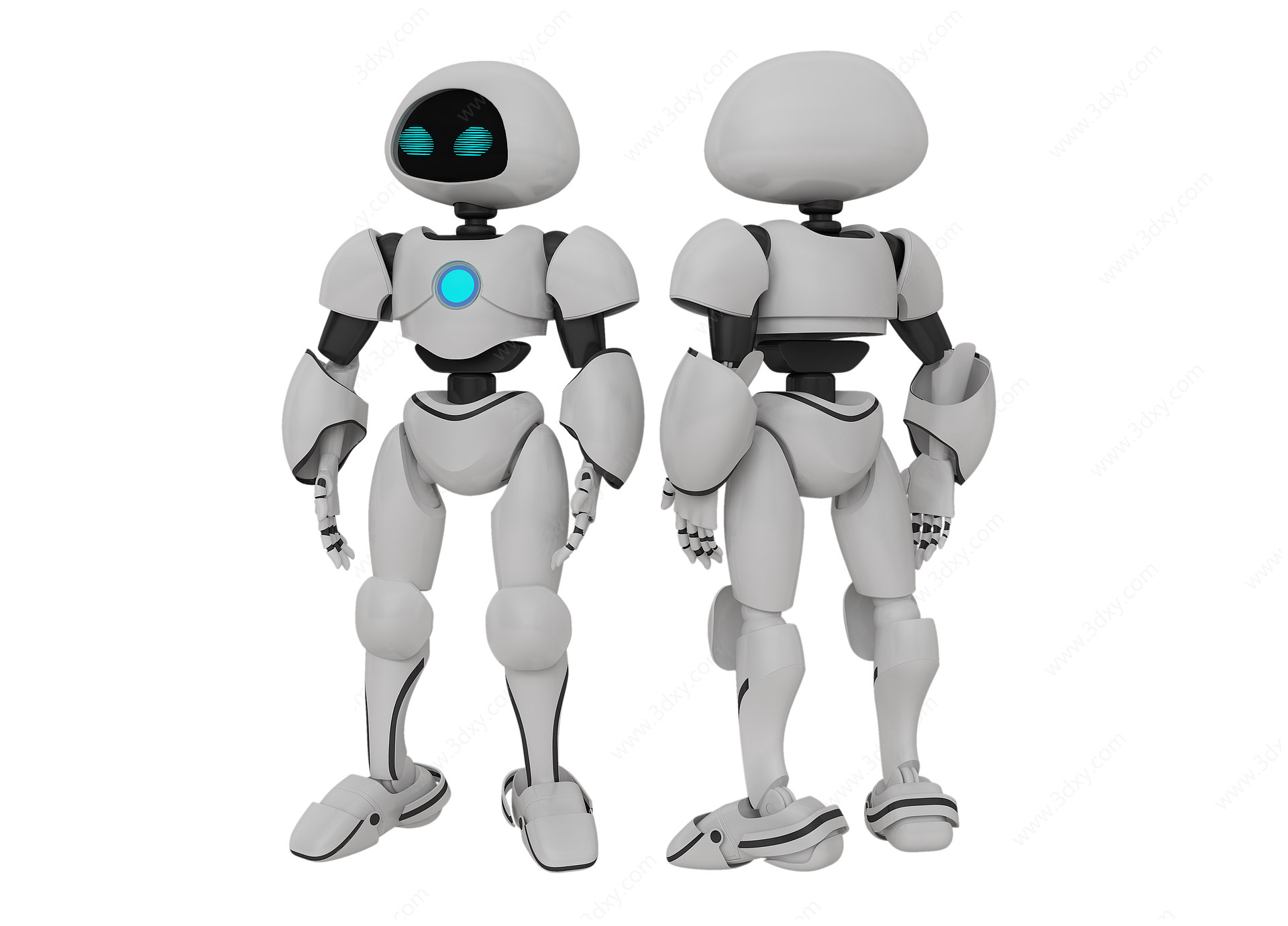 现代未来科幻智能机器人3D模型