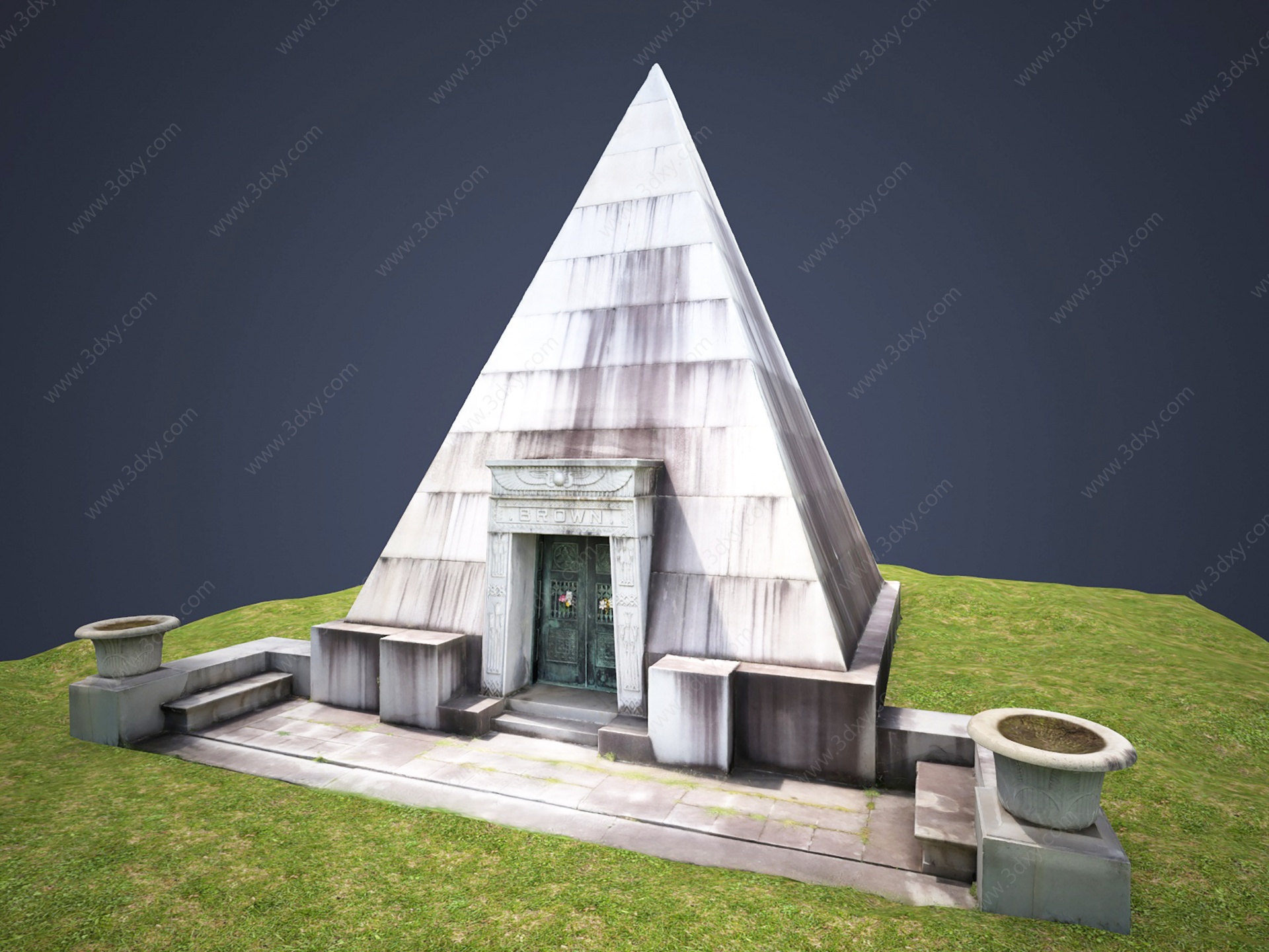 现代金字塔陵墓3D模型
