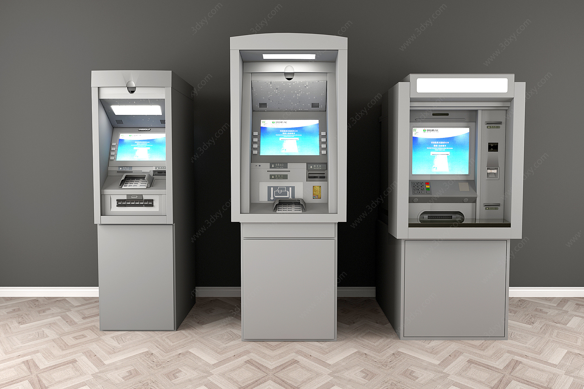 现代ATM机3D模型