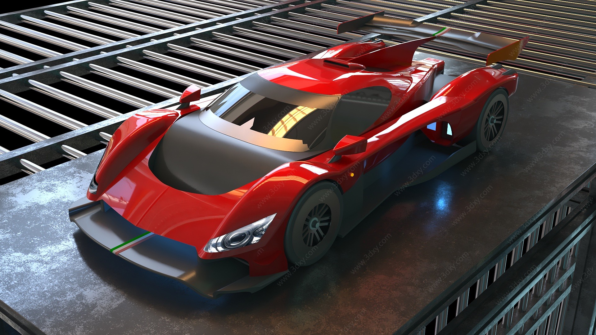 现代F1赛车汽车3D模型