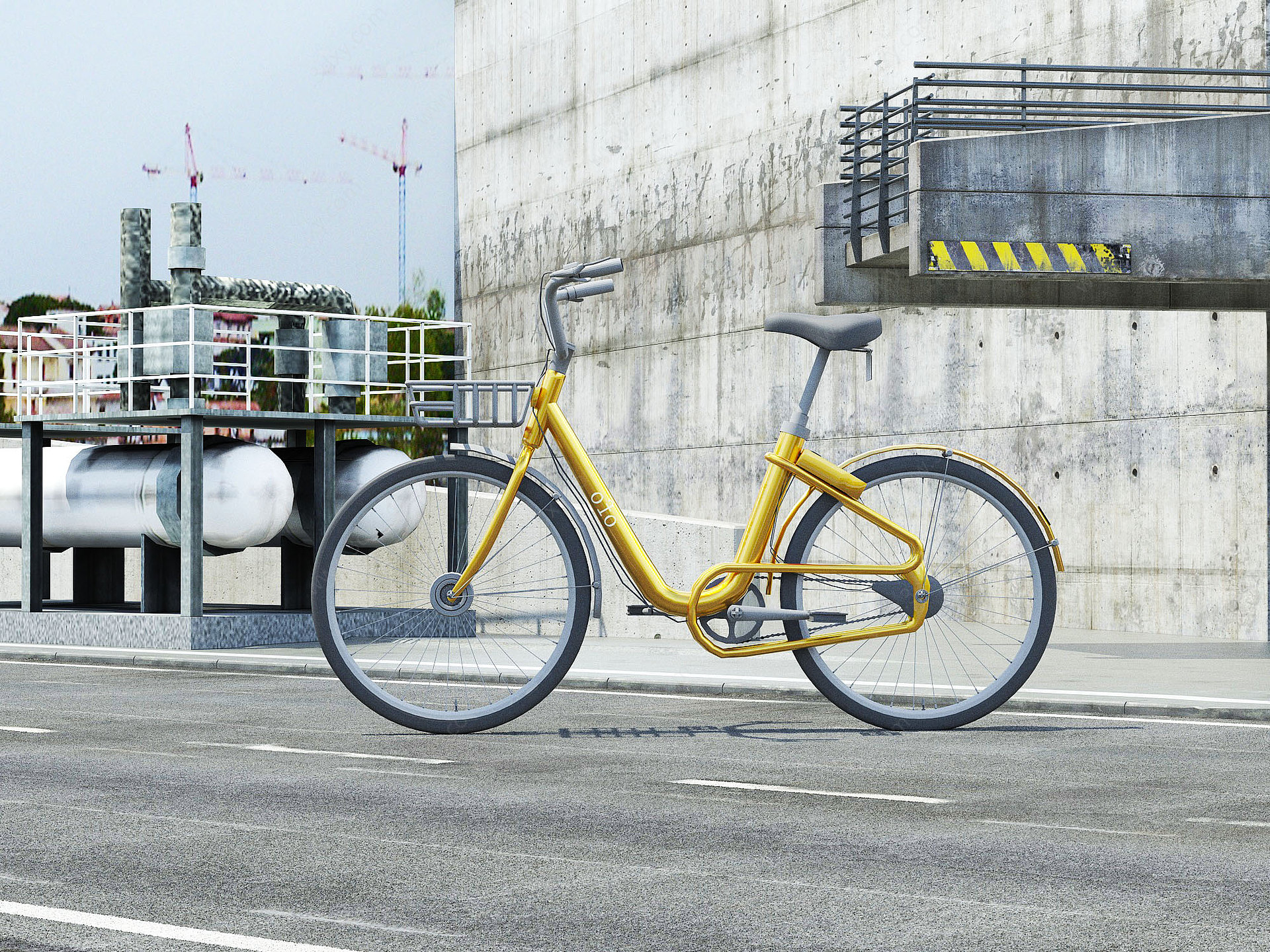 现代ofo单车3D模型