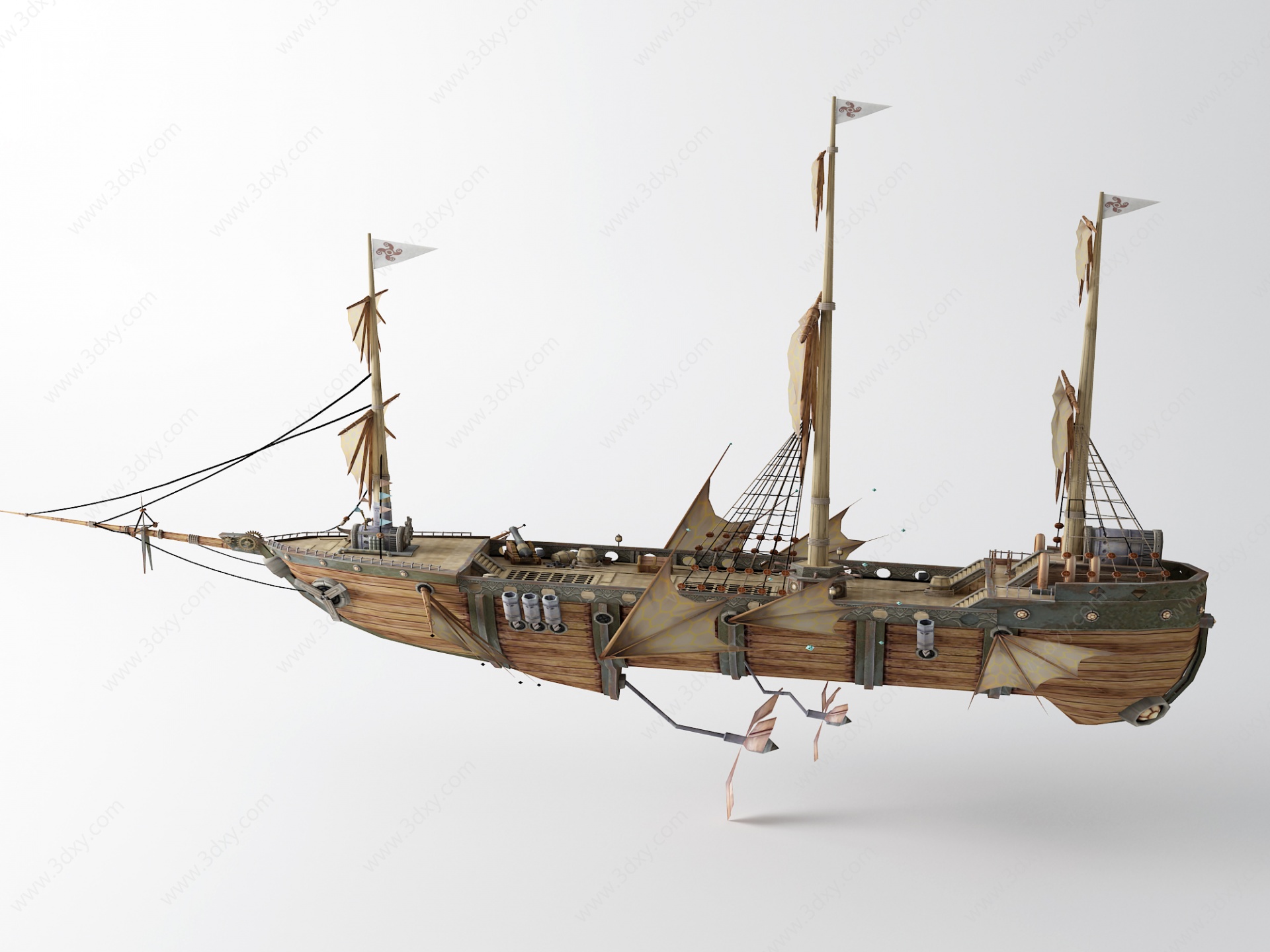 木帆船3D模型