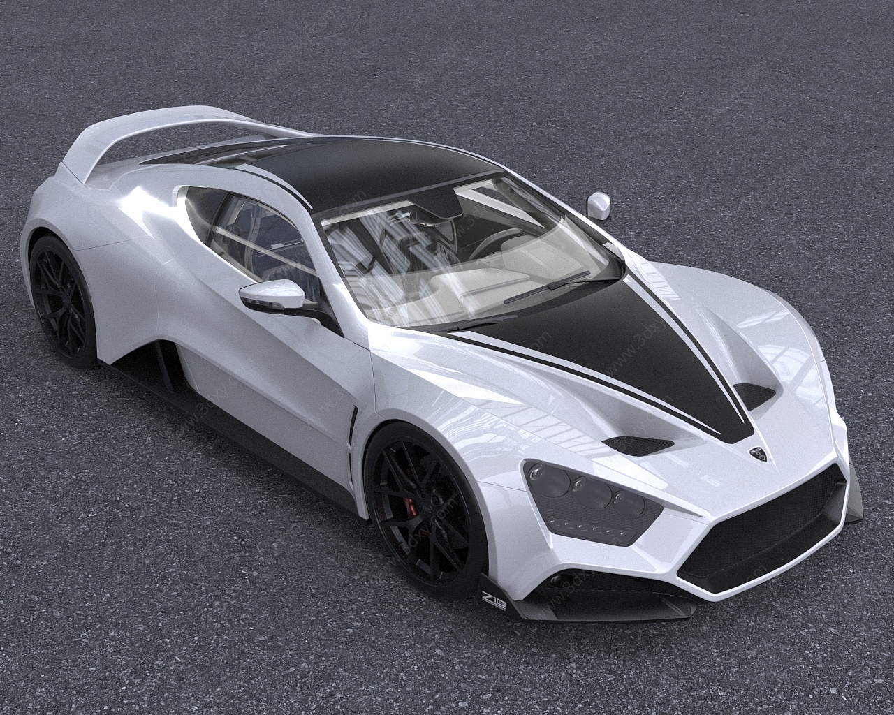 丹麦ZenvoTS1跑车3D模型