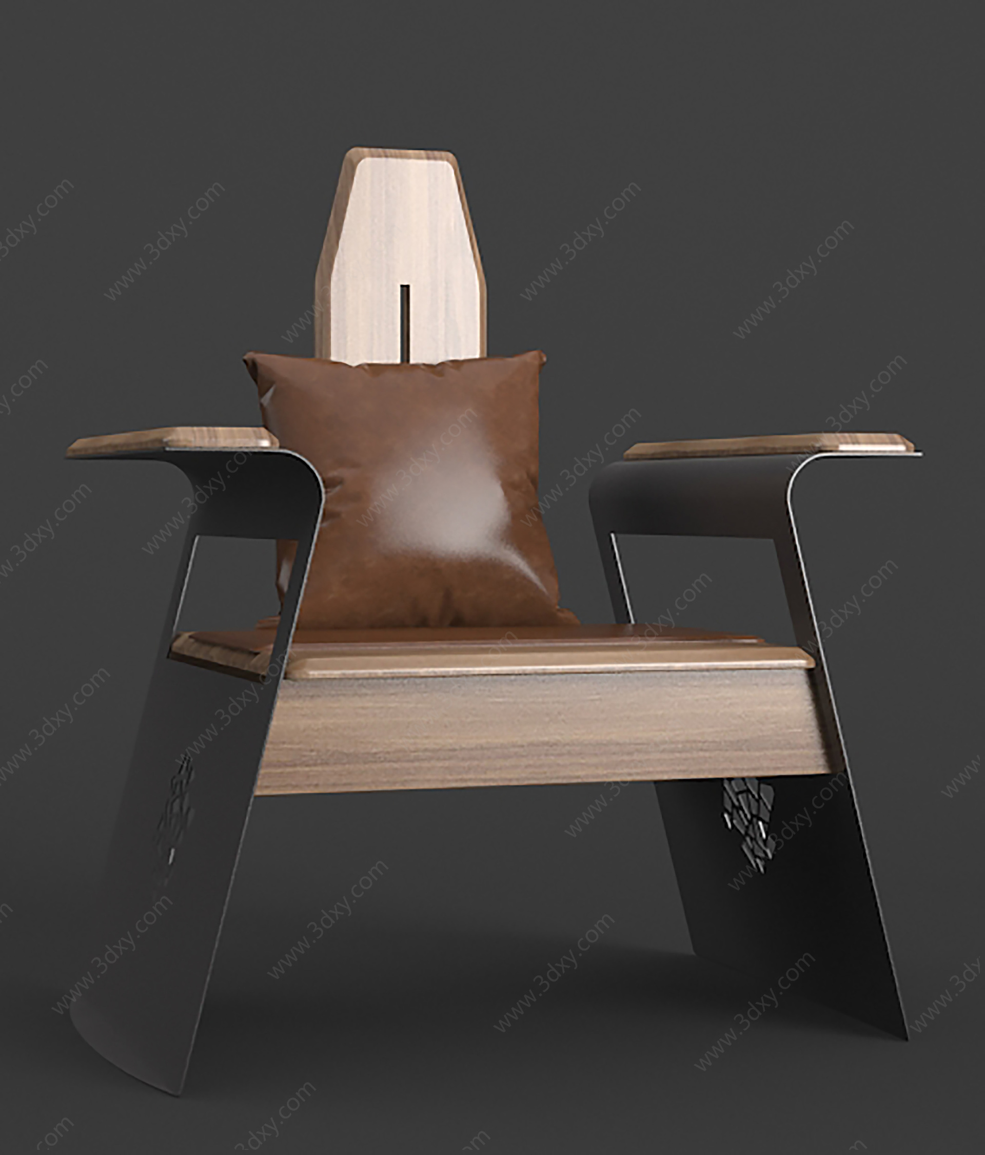 新中式茶椅3D模型