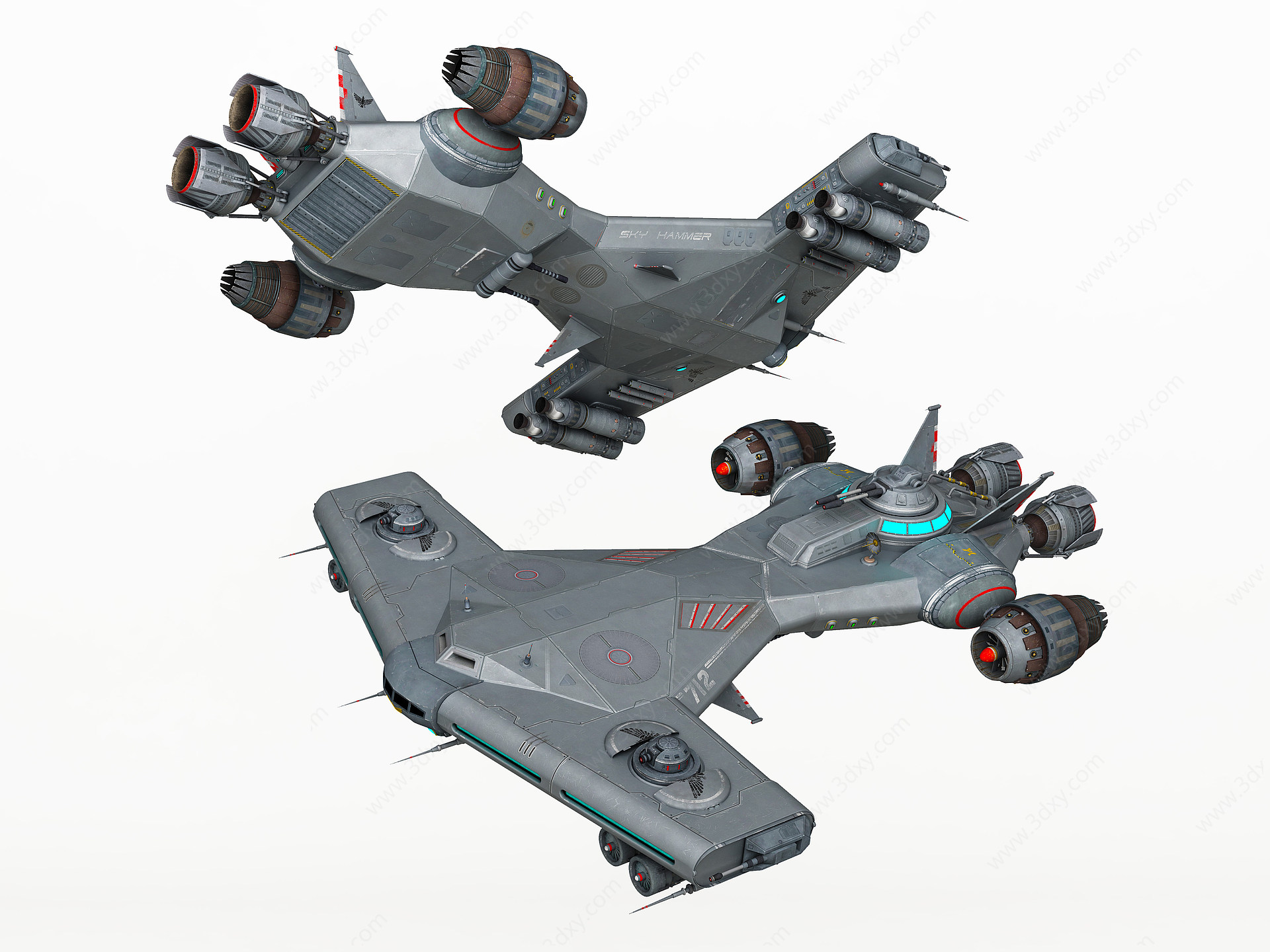 宇宙飞船宇宙战舰战斗机3D模型