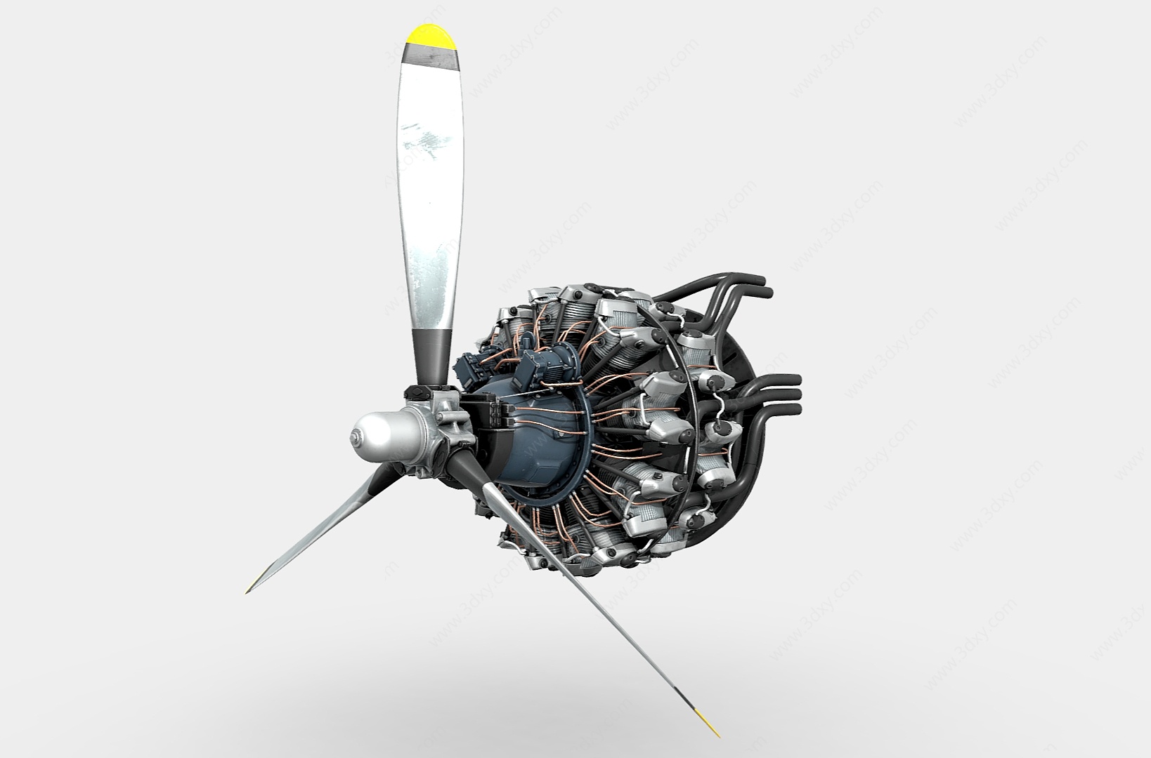 飞机引擎3D模型