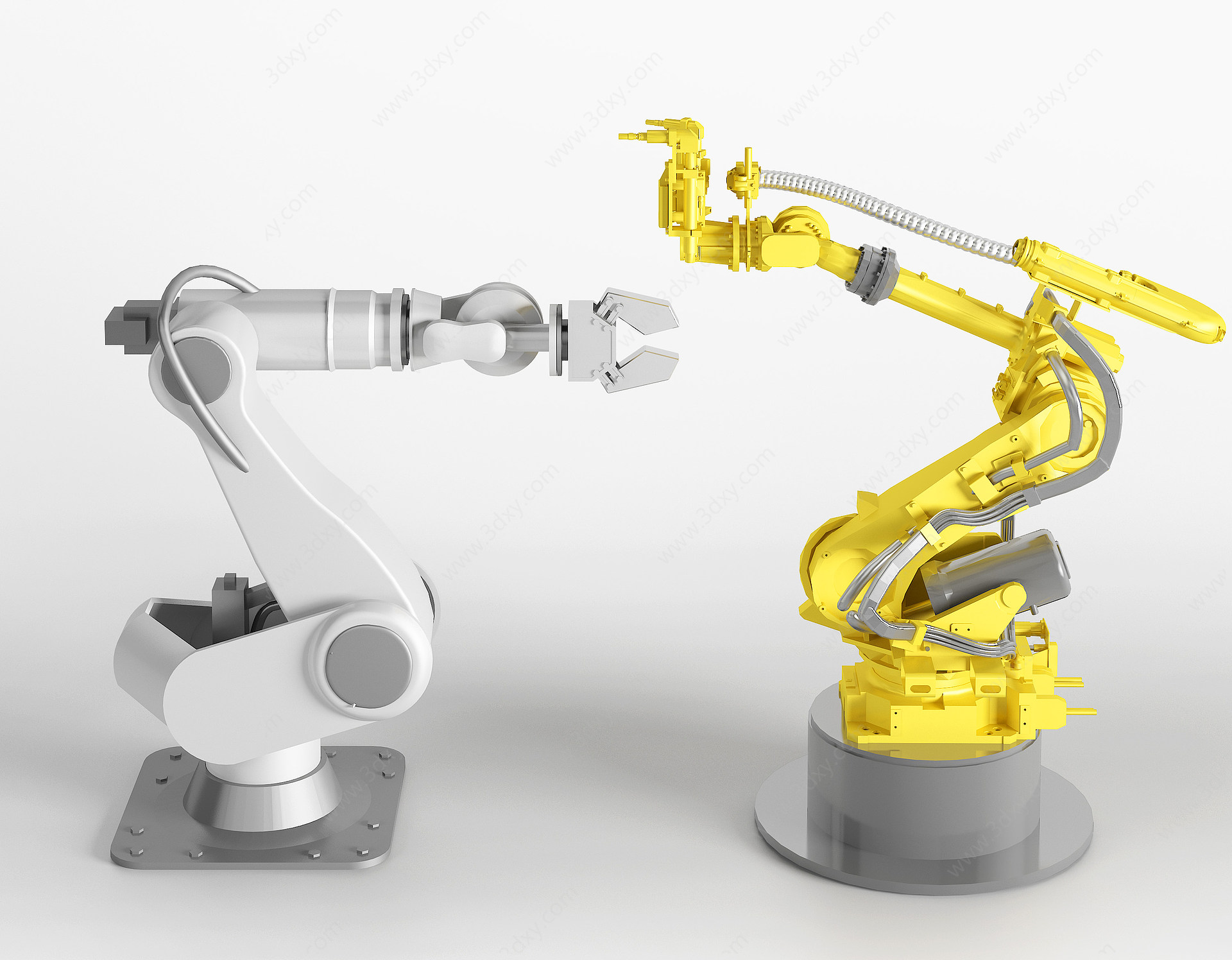 现代生产线机器人3D模型