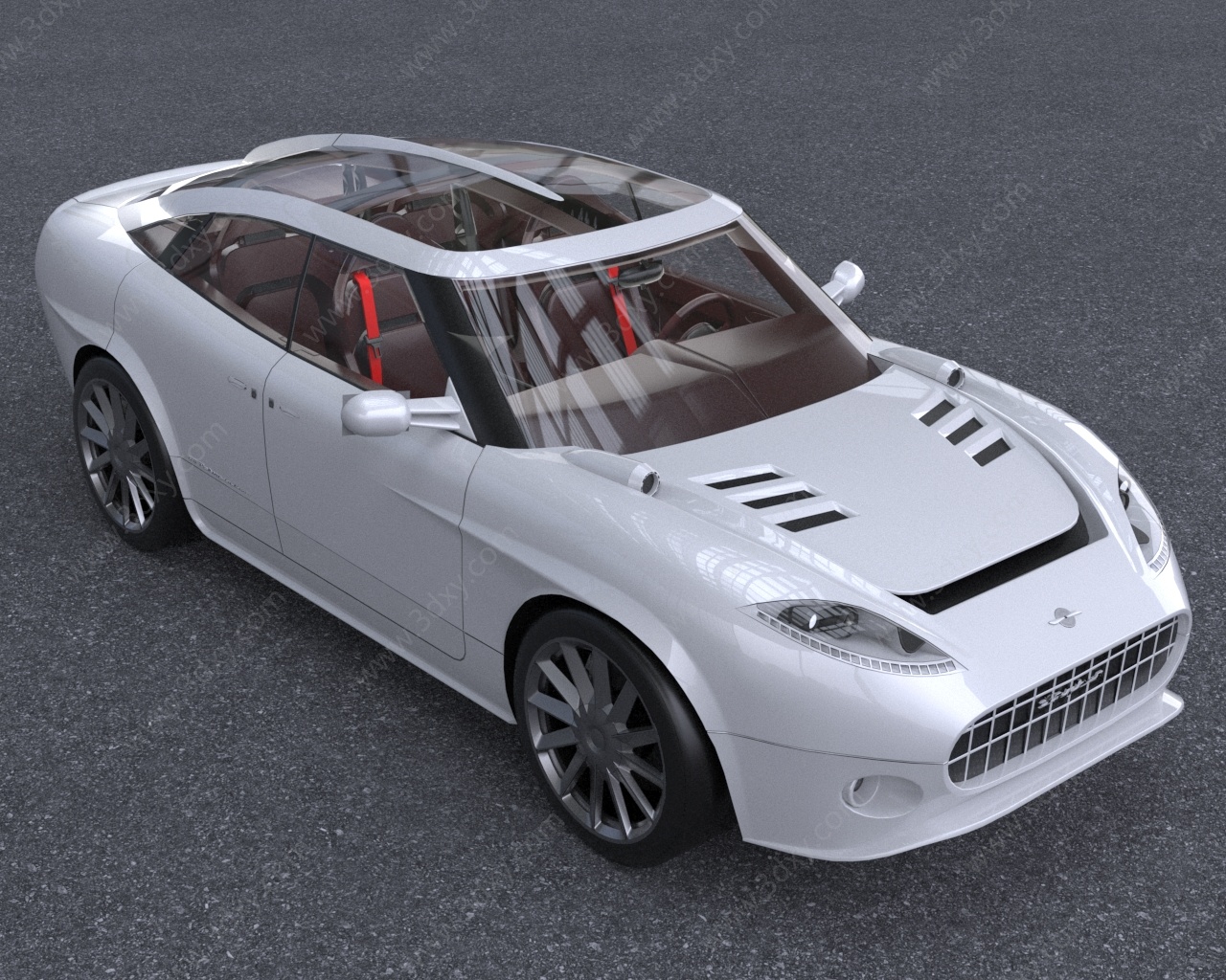 世爵D12汽车3D模型