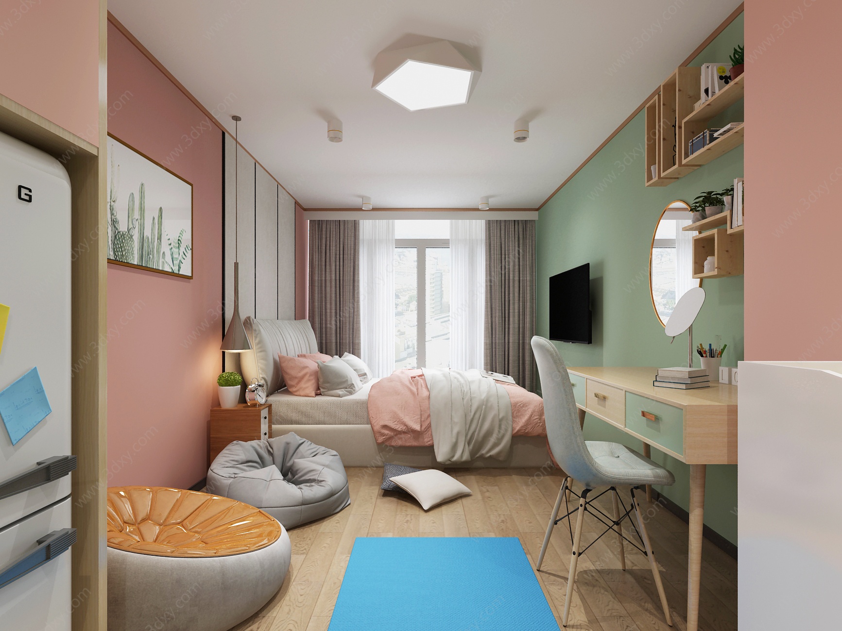 北欧单身公寓3D模型