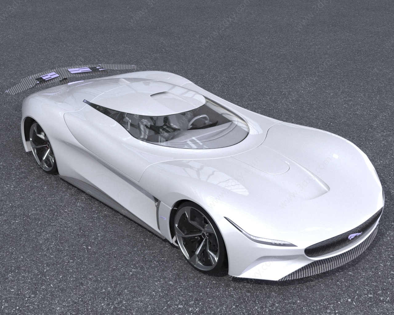 捷豹概念车汽车3D模型