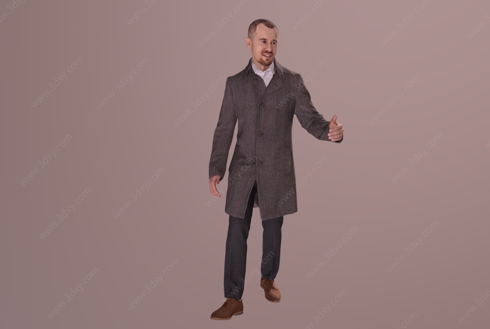商务男士西装男士3D模型