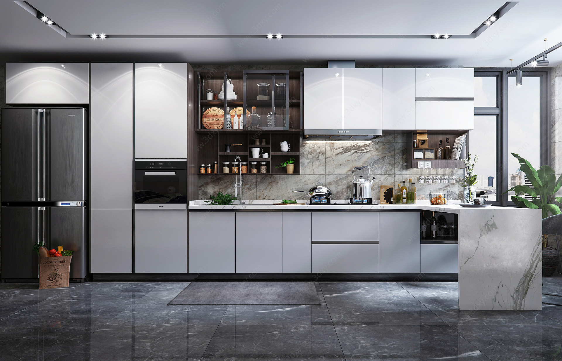 厨房橱柜厨房电器厨房用品3D模型