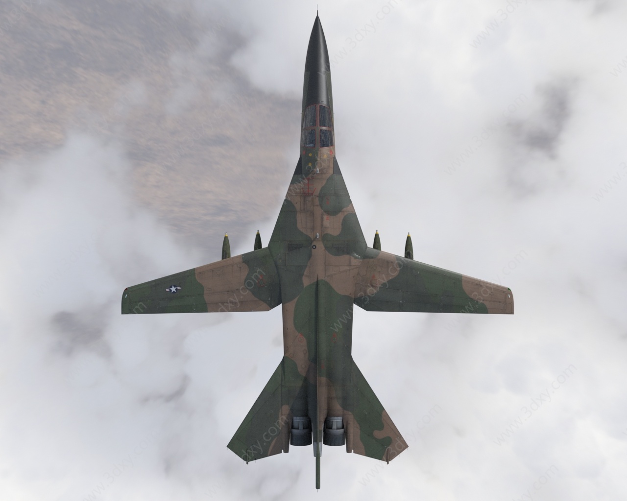 F111战斗轰炸机3D模型
