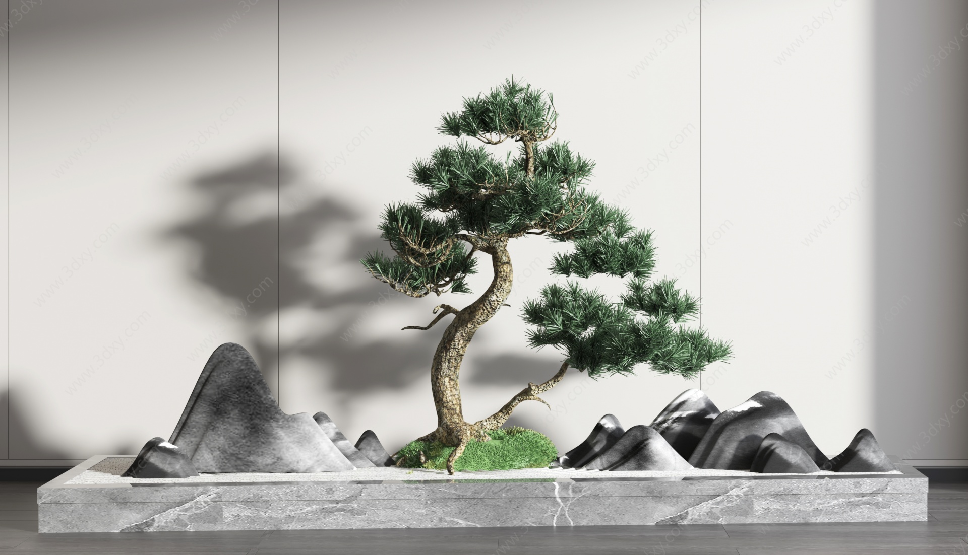 新中式松树3D模型