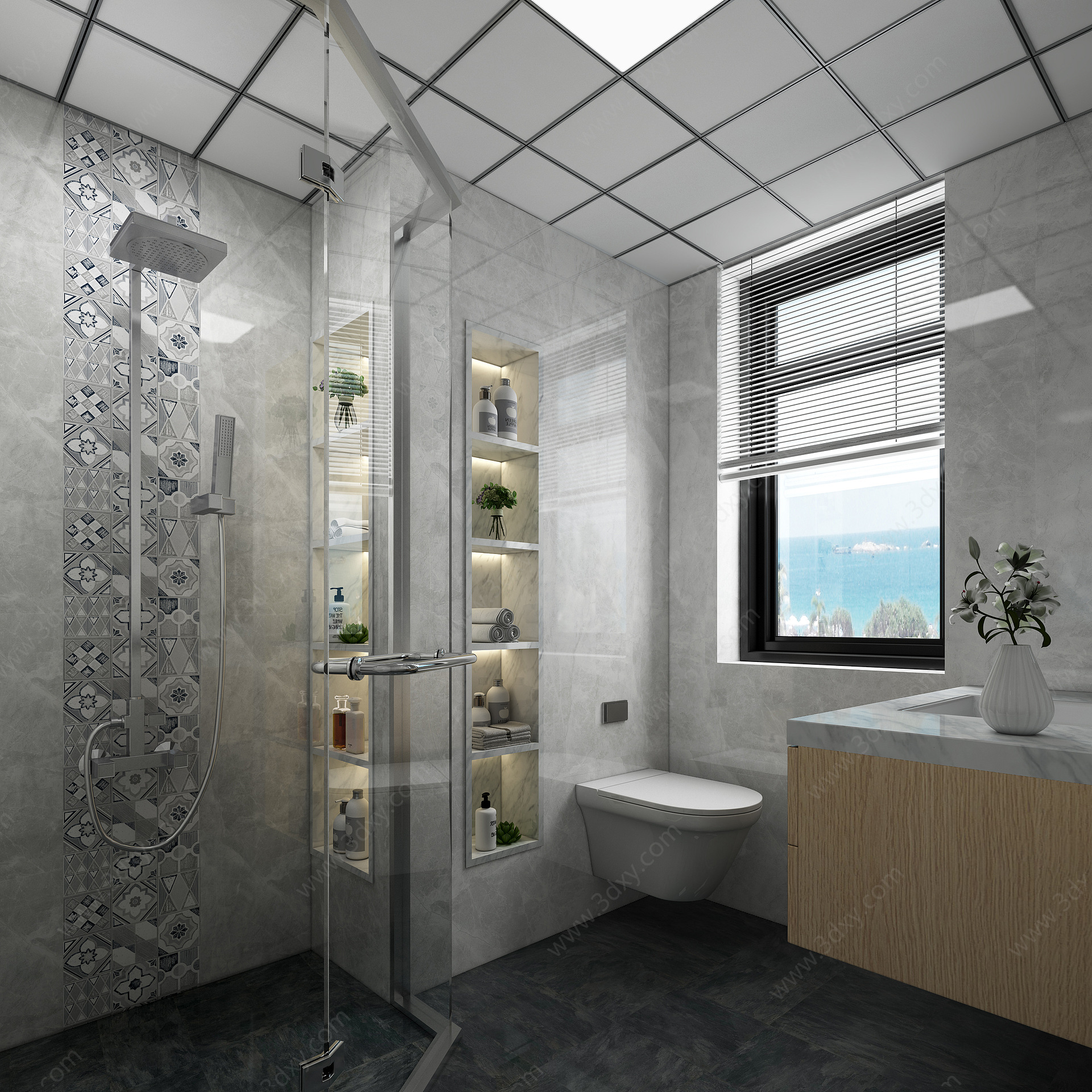 卫生间现代厕所3D模型