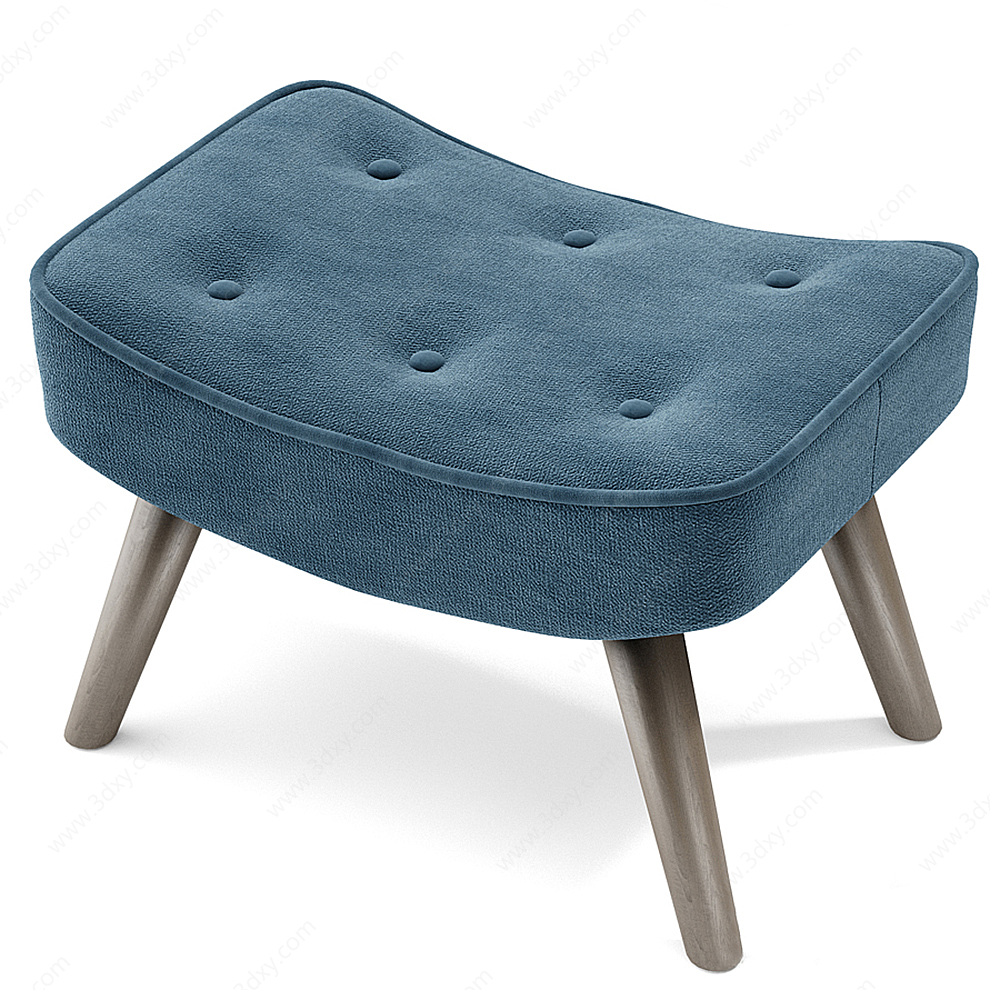 沙发凳3D模型