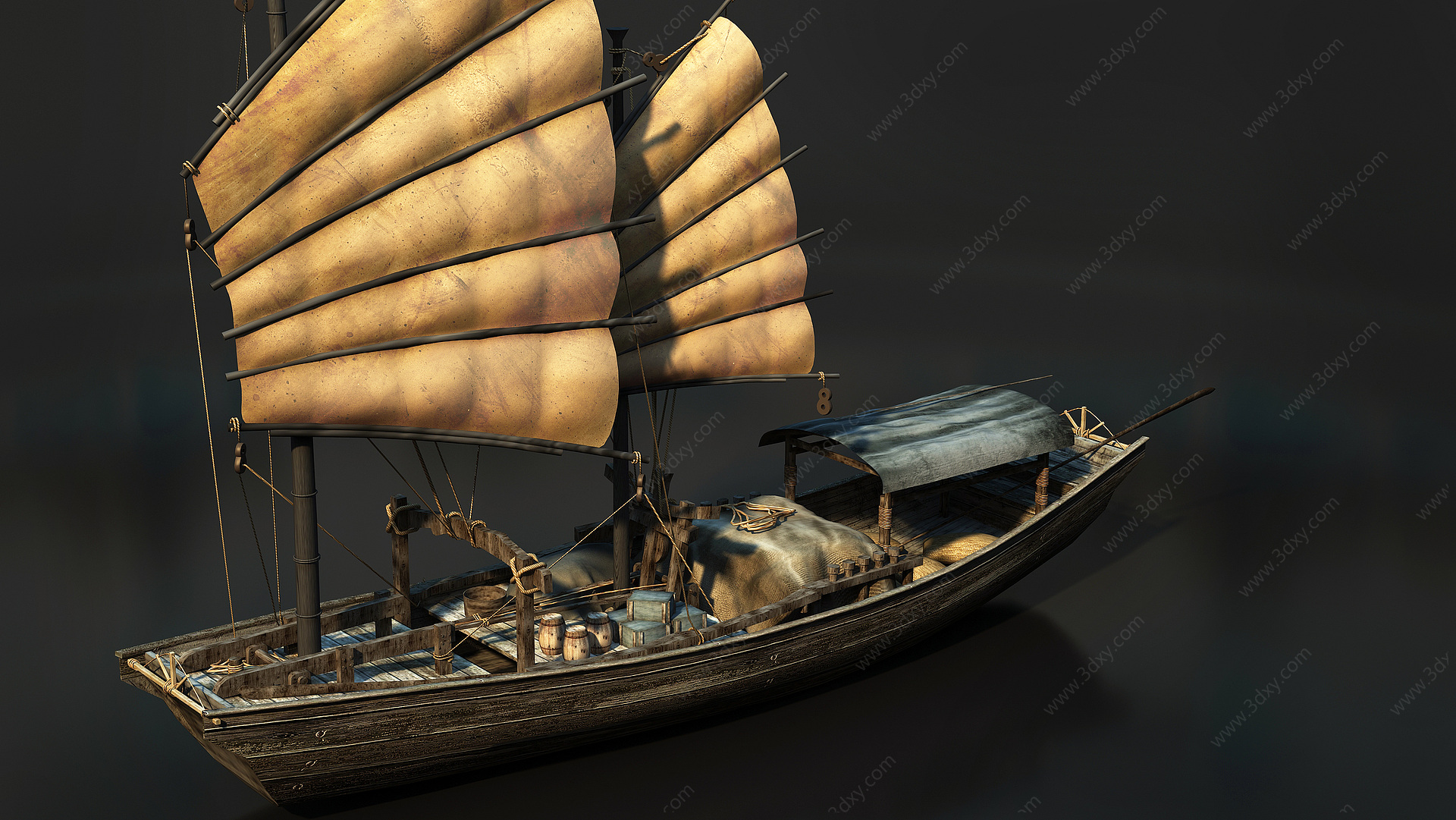 古代船3D模型