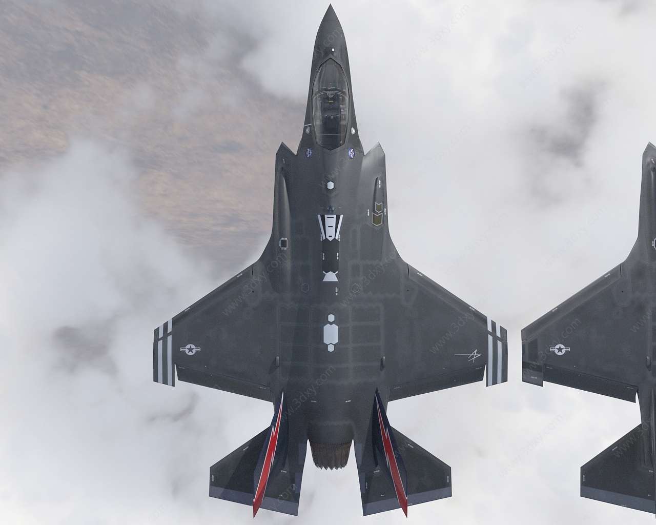 美国F35A联合攻击机飞机3D模型