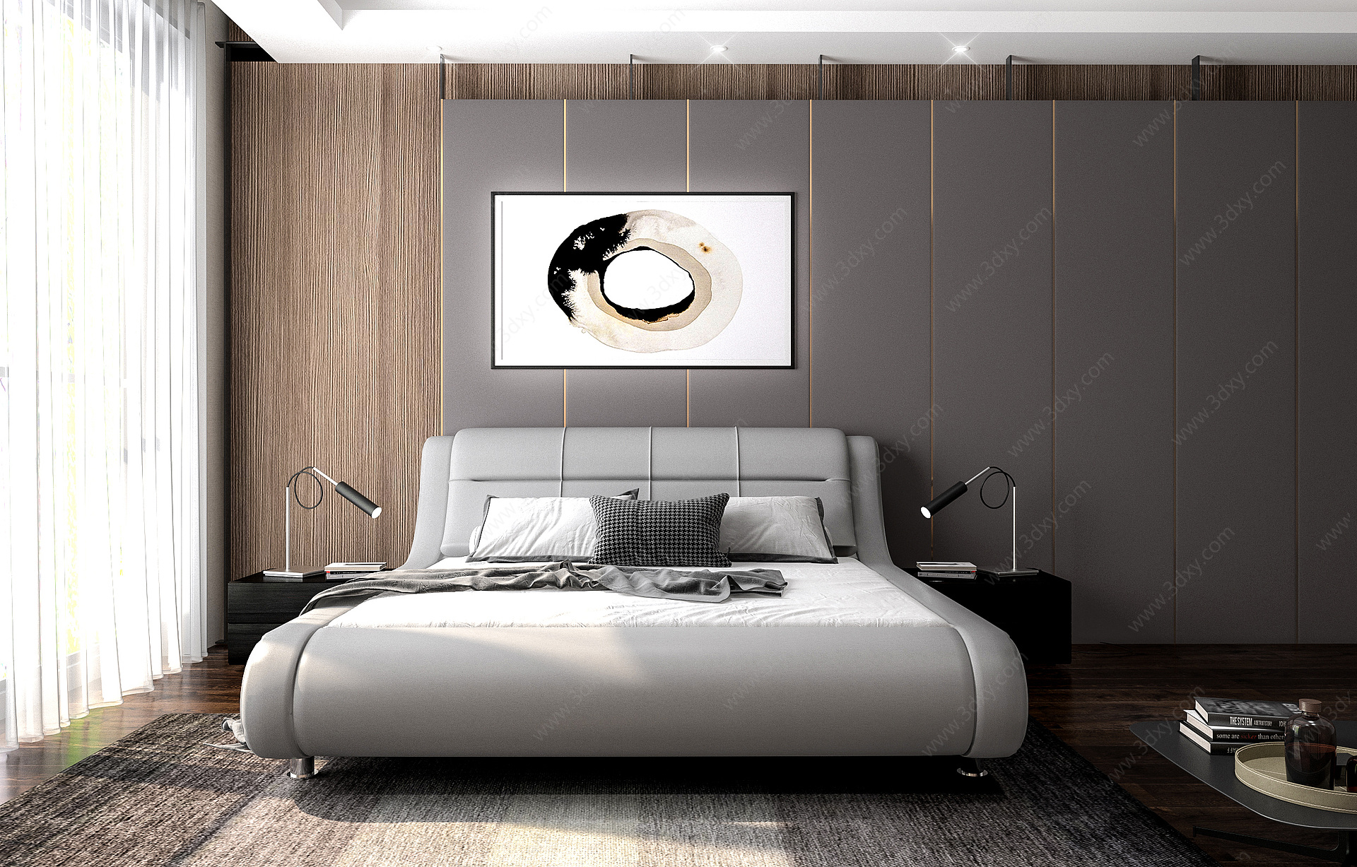 卧室休闲软床3D模型