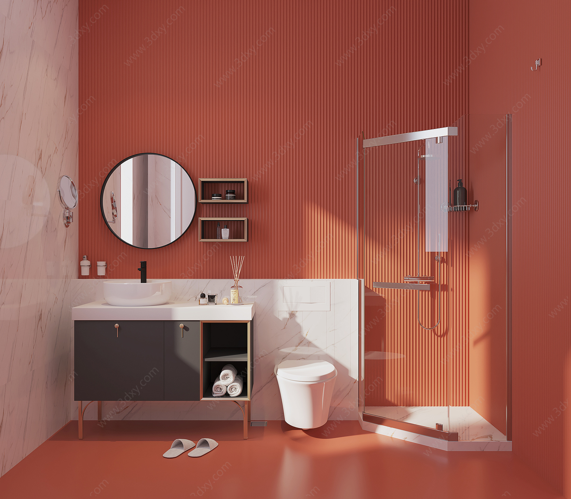 卫生间浴室柜3D模型