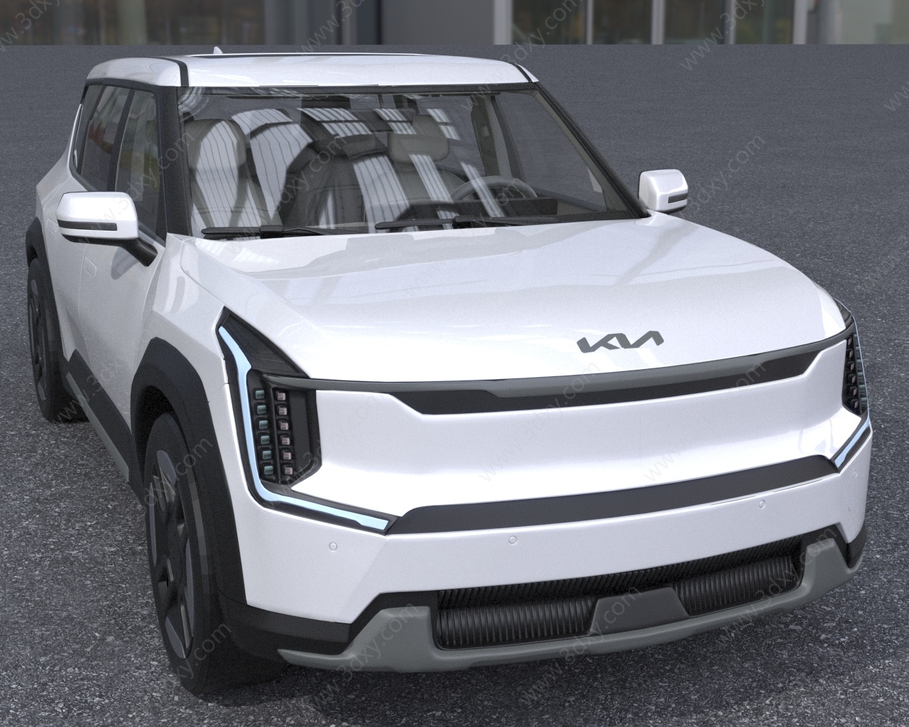 起亚EV9汽车3D模型