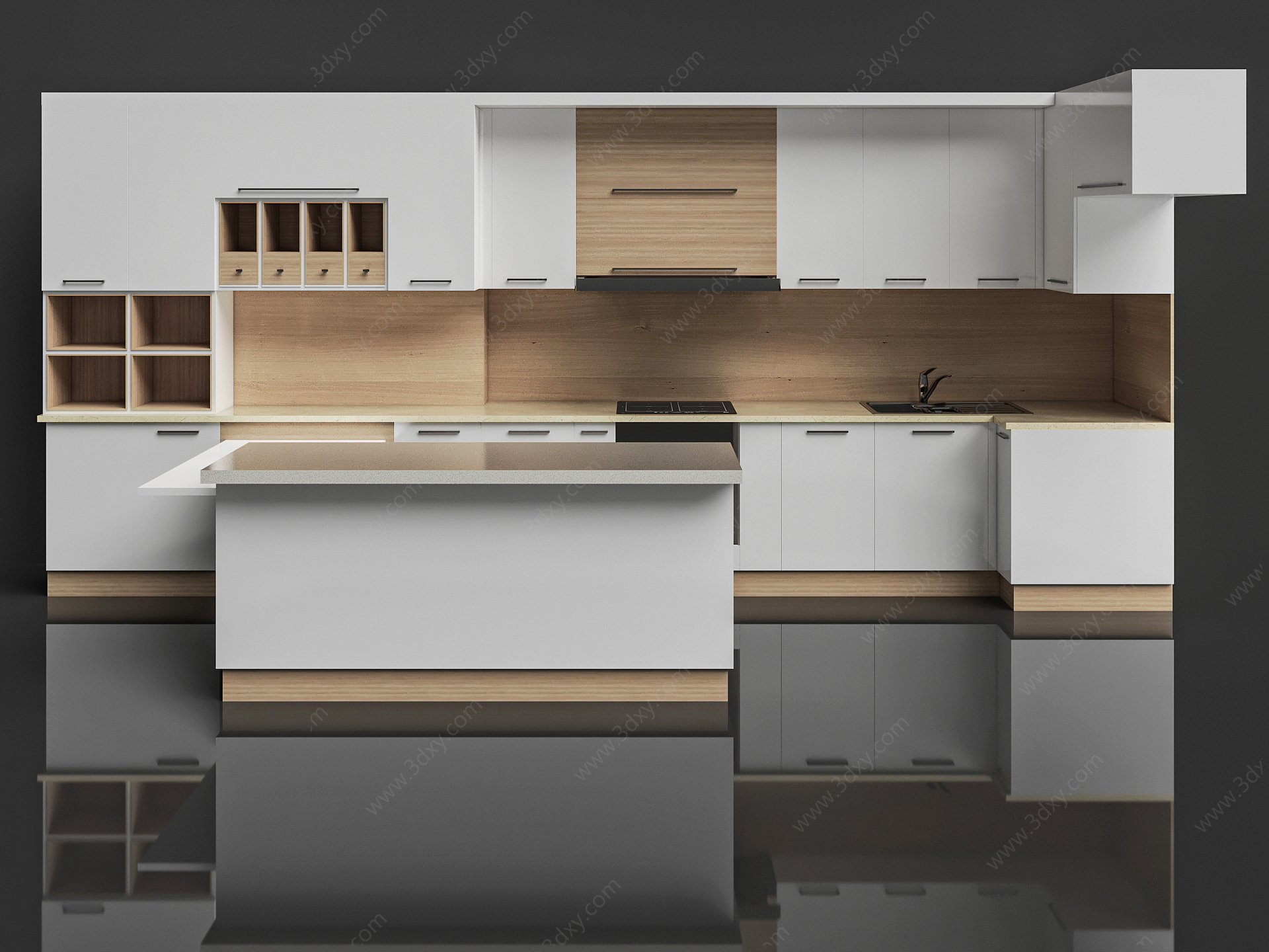 厨柜组合3D模型