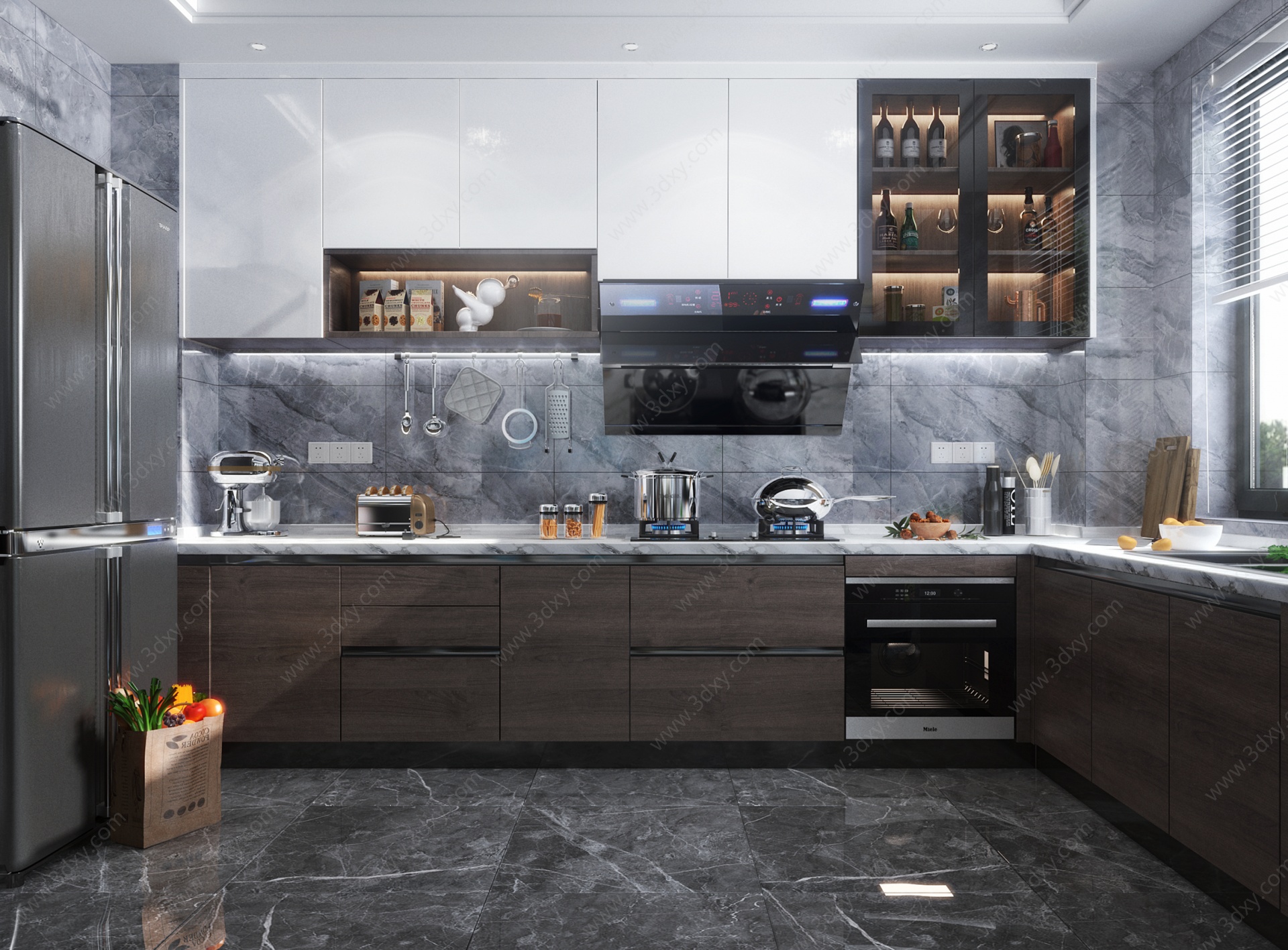 厨房橱柜厨房电器3D模型