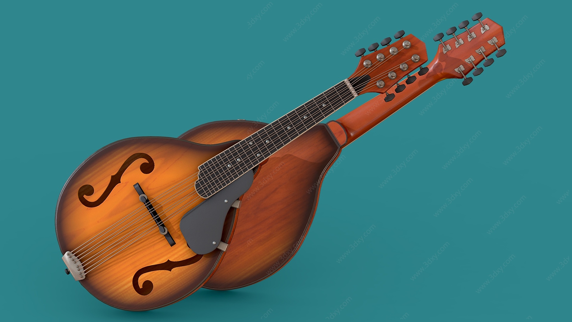 乐器吉他民族特色乐器3D模型