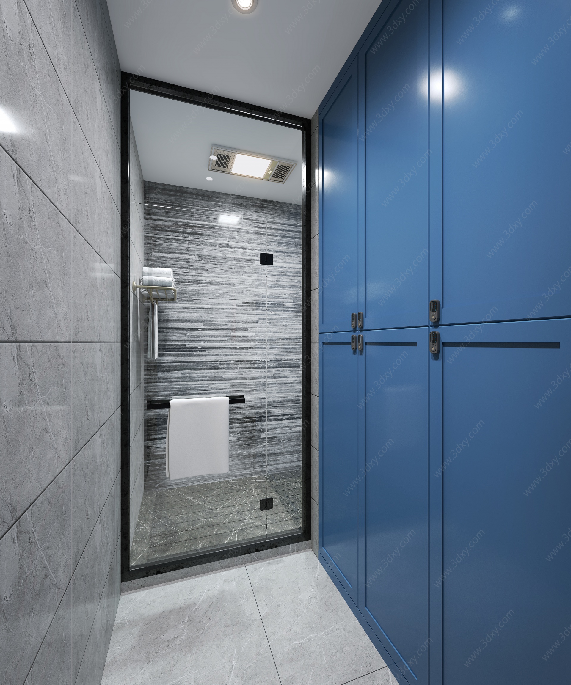 卫生间淋浴房3D模型