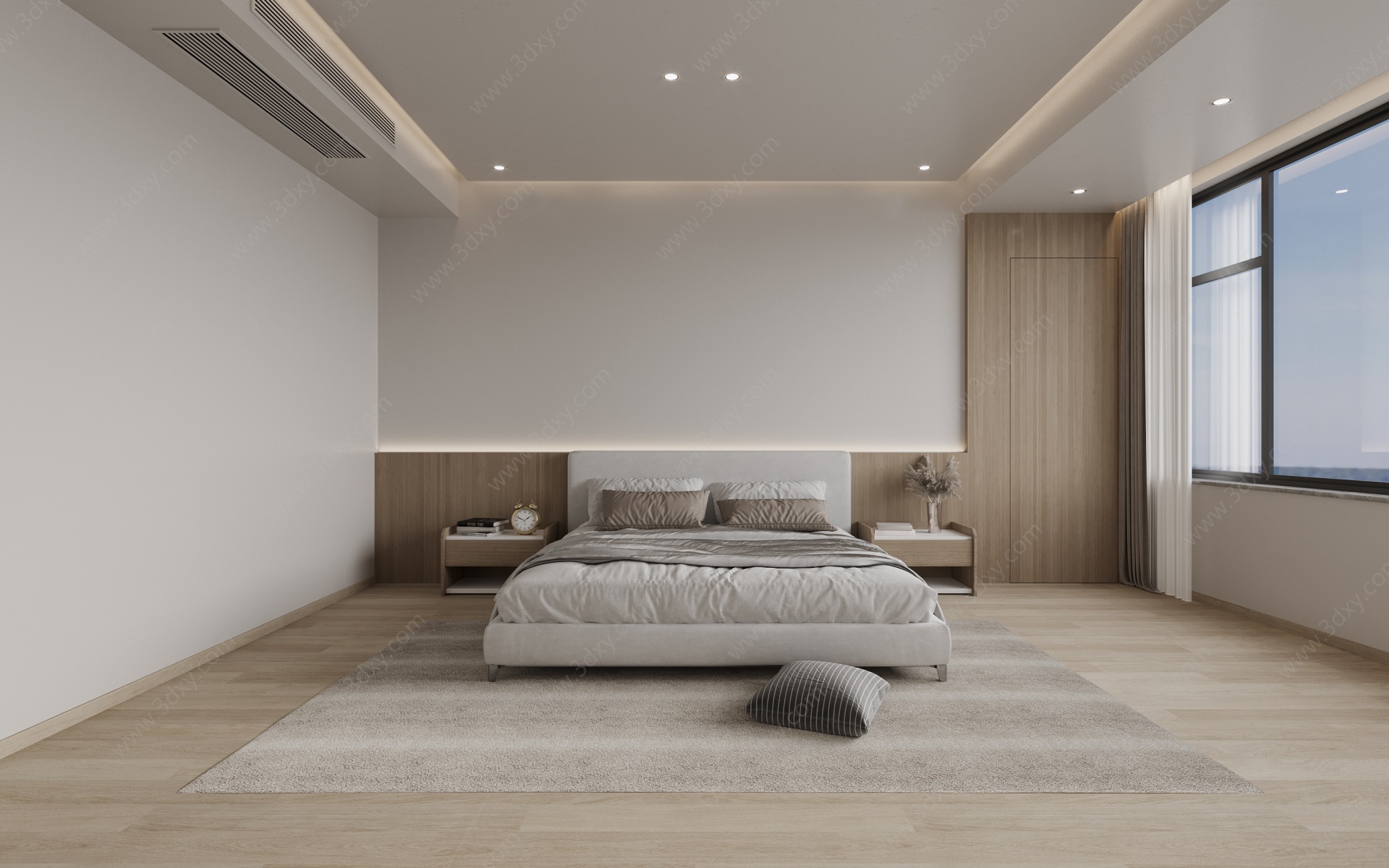 侘寂家居卧室3D模型