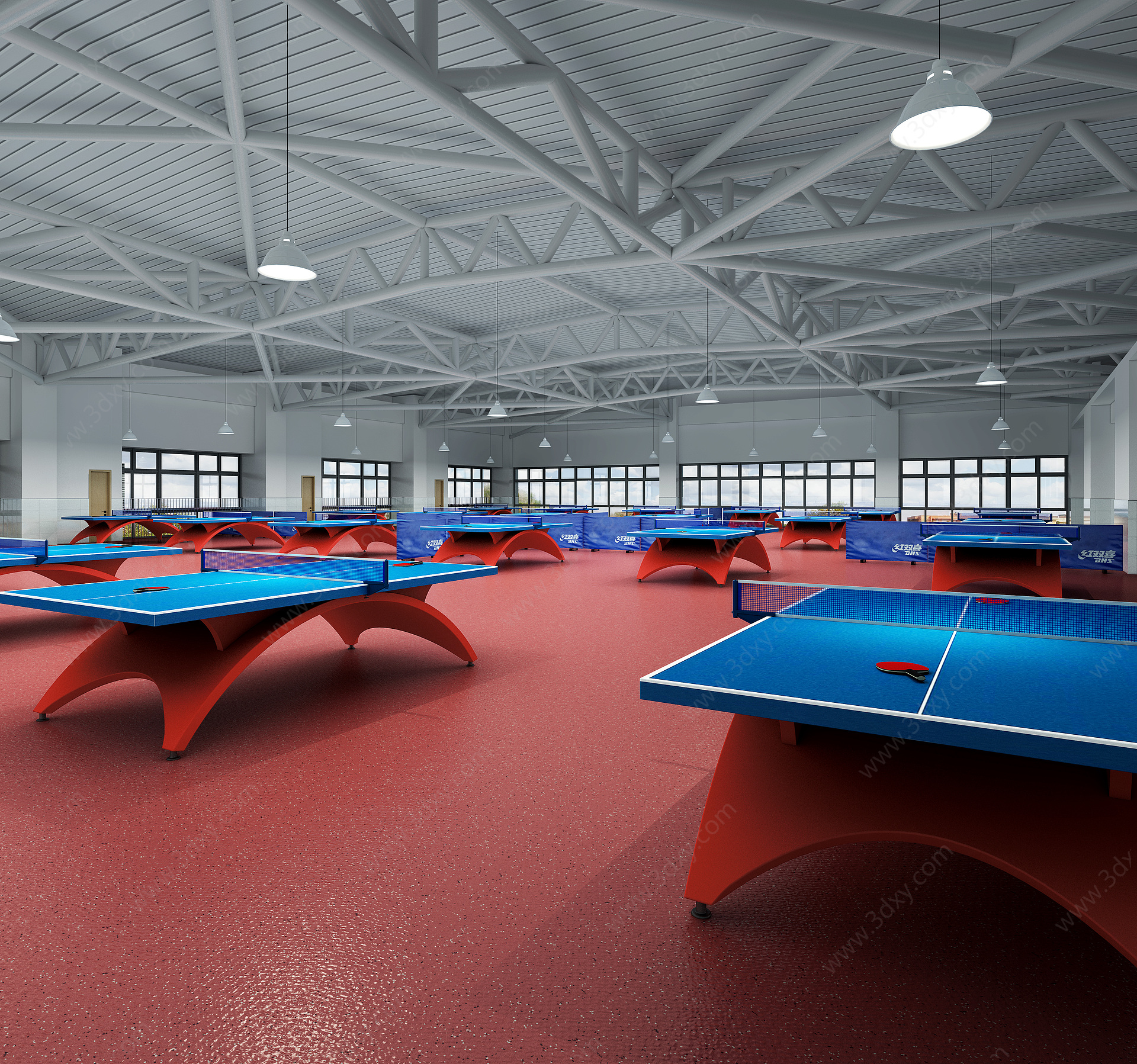 乒乓球体育场3D模型