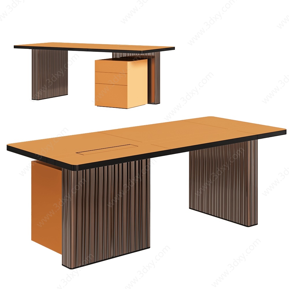 书桌办工桌3D模型