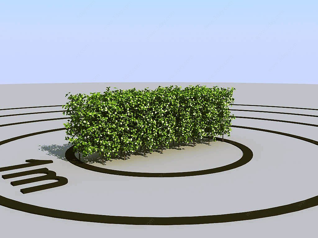 现代景观植物3D模型