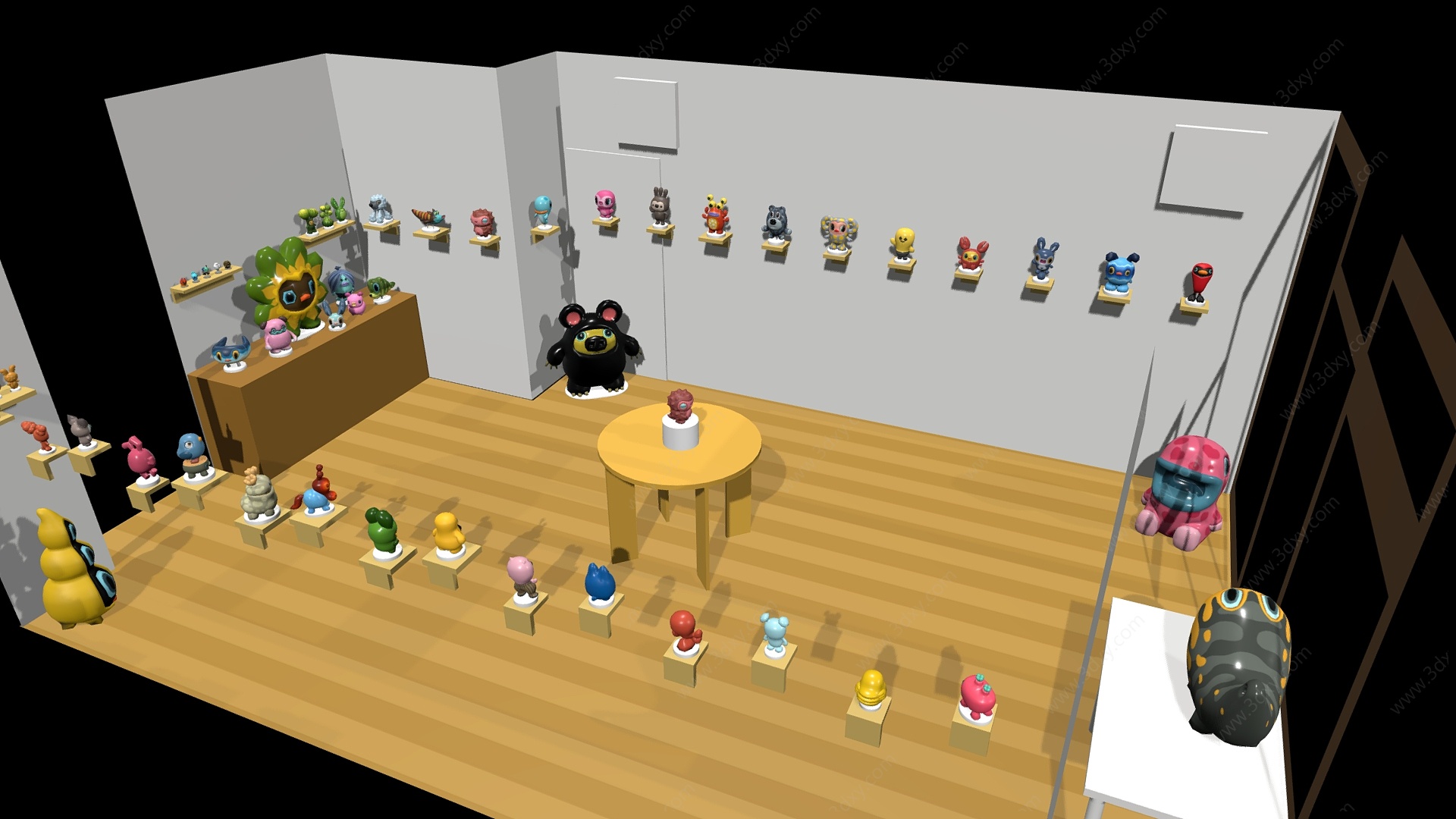 玩具店娃娃店玩偶店铺3D模型