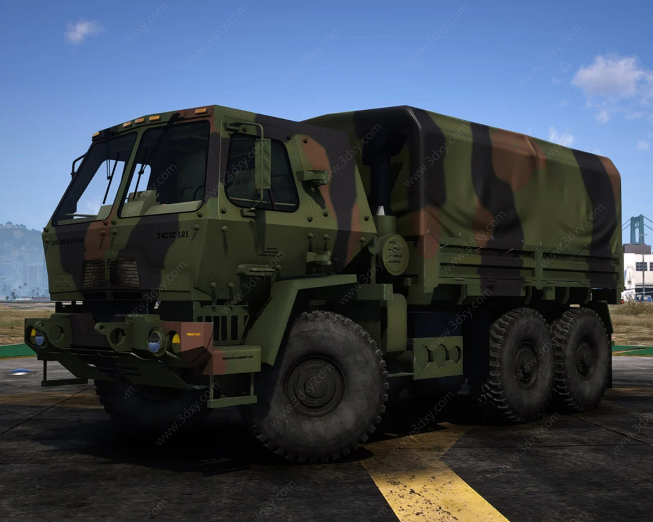 美国装甲卡车3D模型