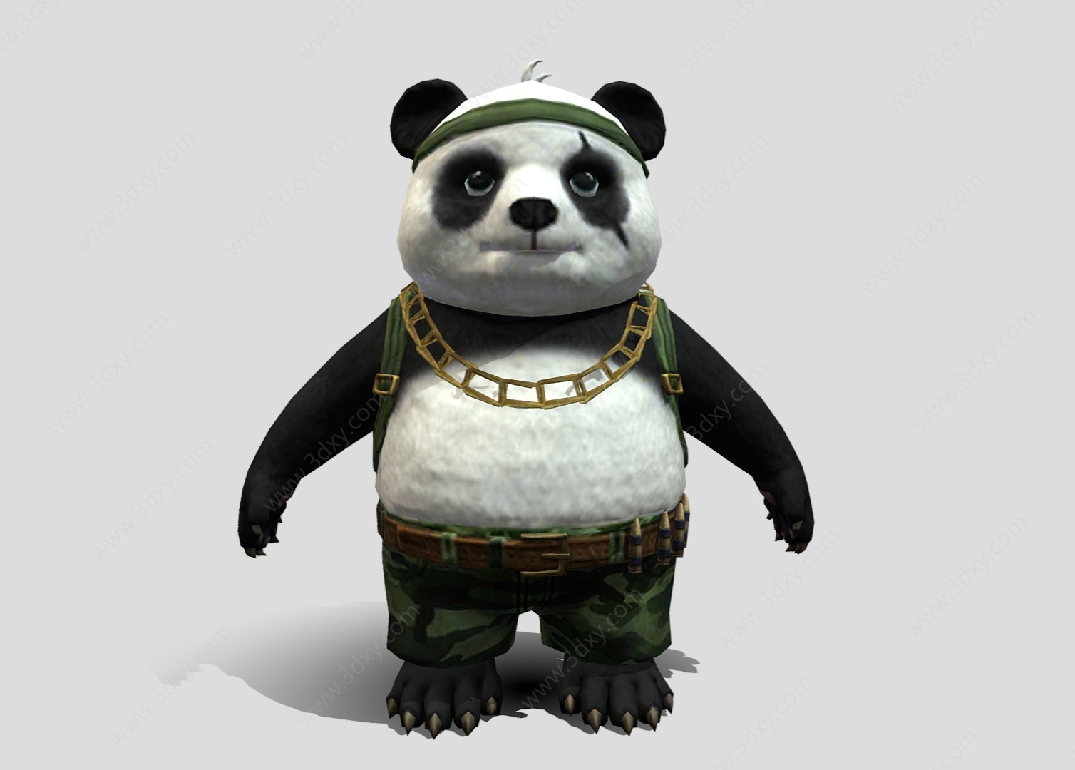 熊猫玩偶熊猫公仔3D模型