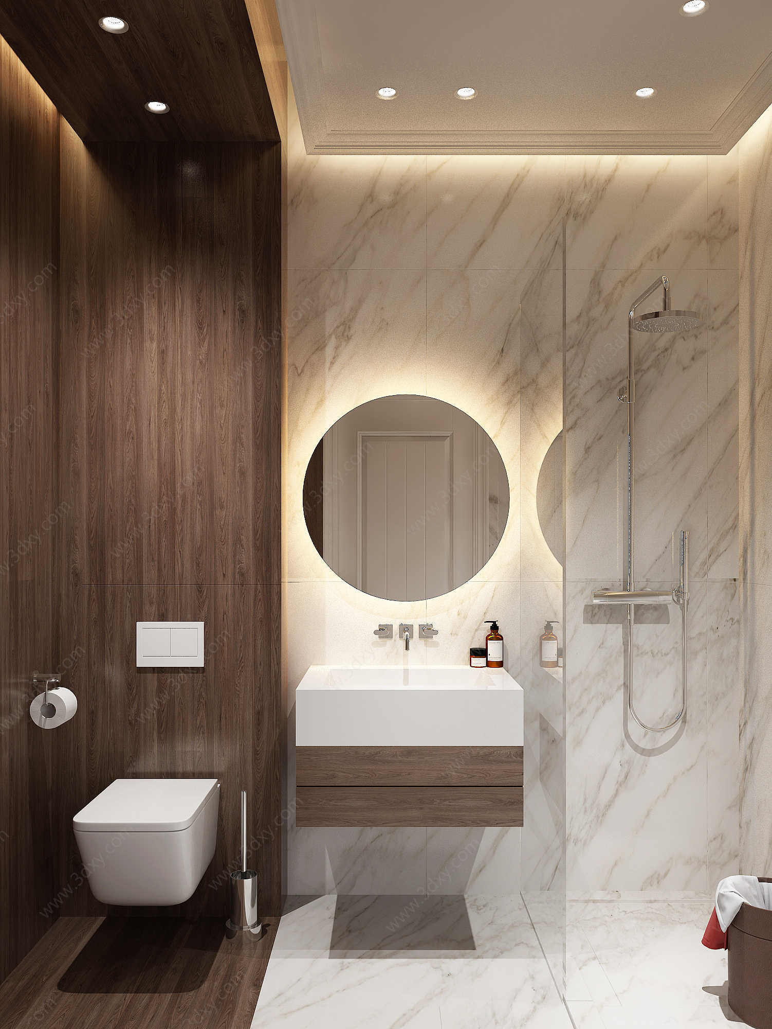 浴室卫生间镜子浴室柜3D模型