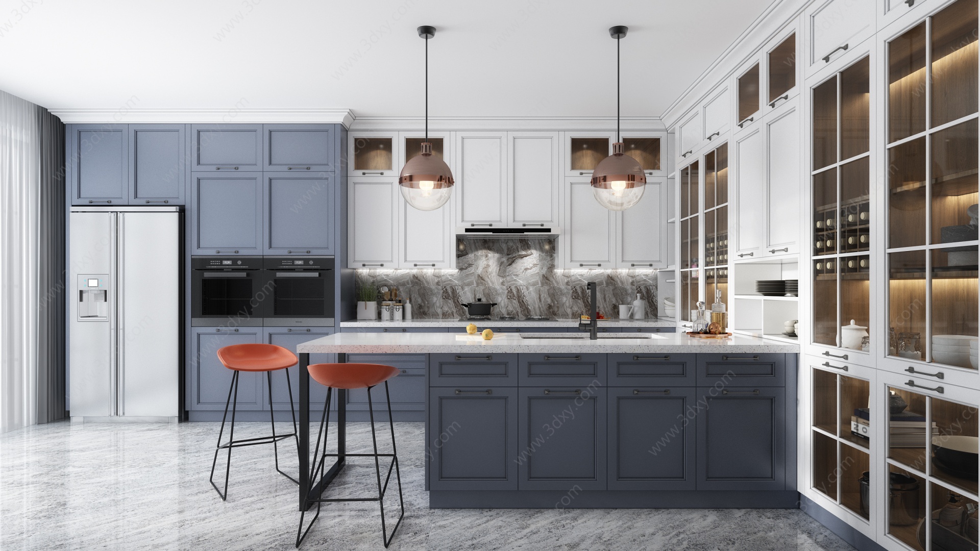 厨房橱柜厨房用品3D模型