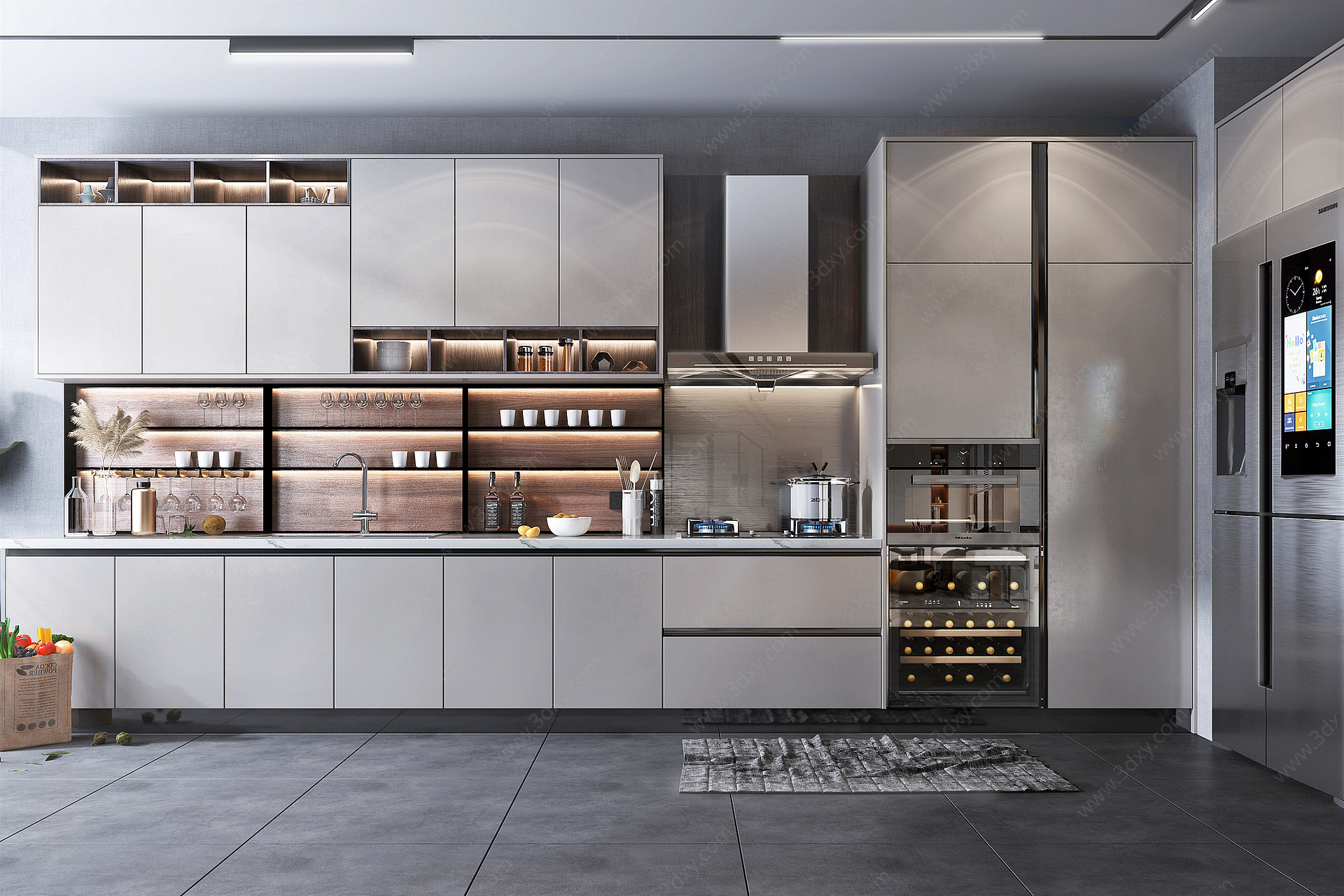 厨房橱柜电器厨房用品3D模型